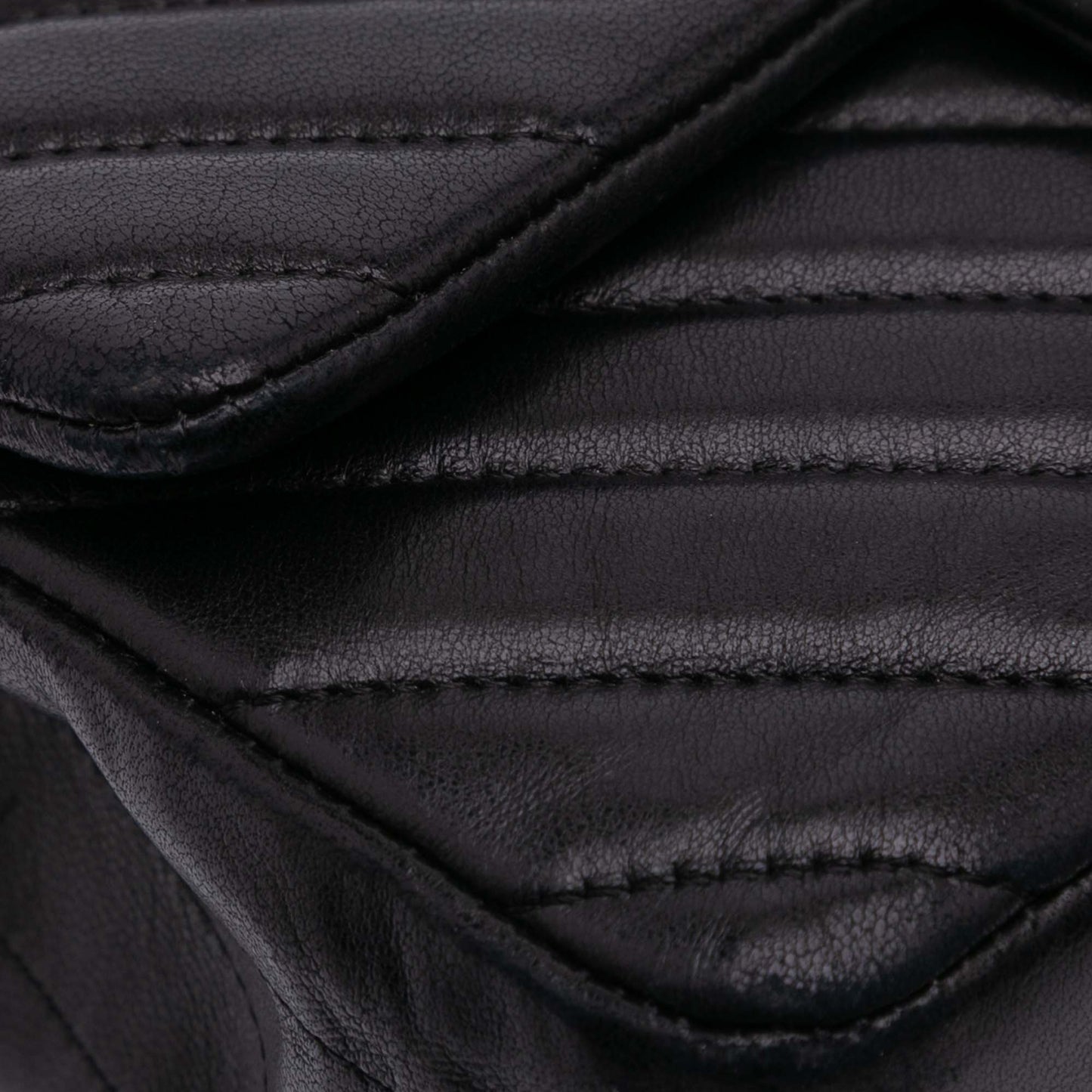 Mini Rectangular Classic Chevron Lambskin Single Flap Image# 7
