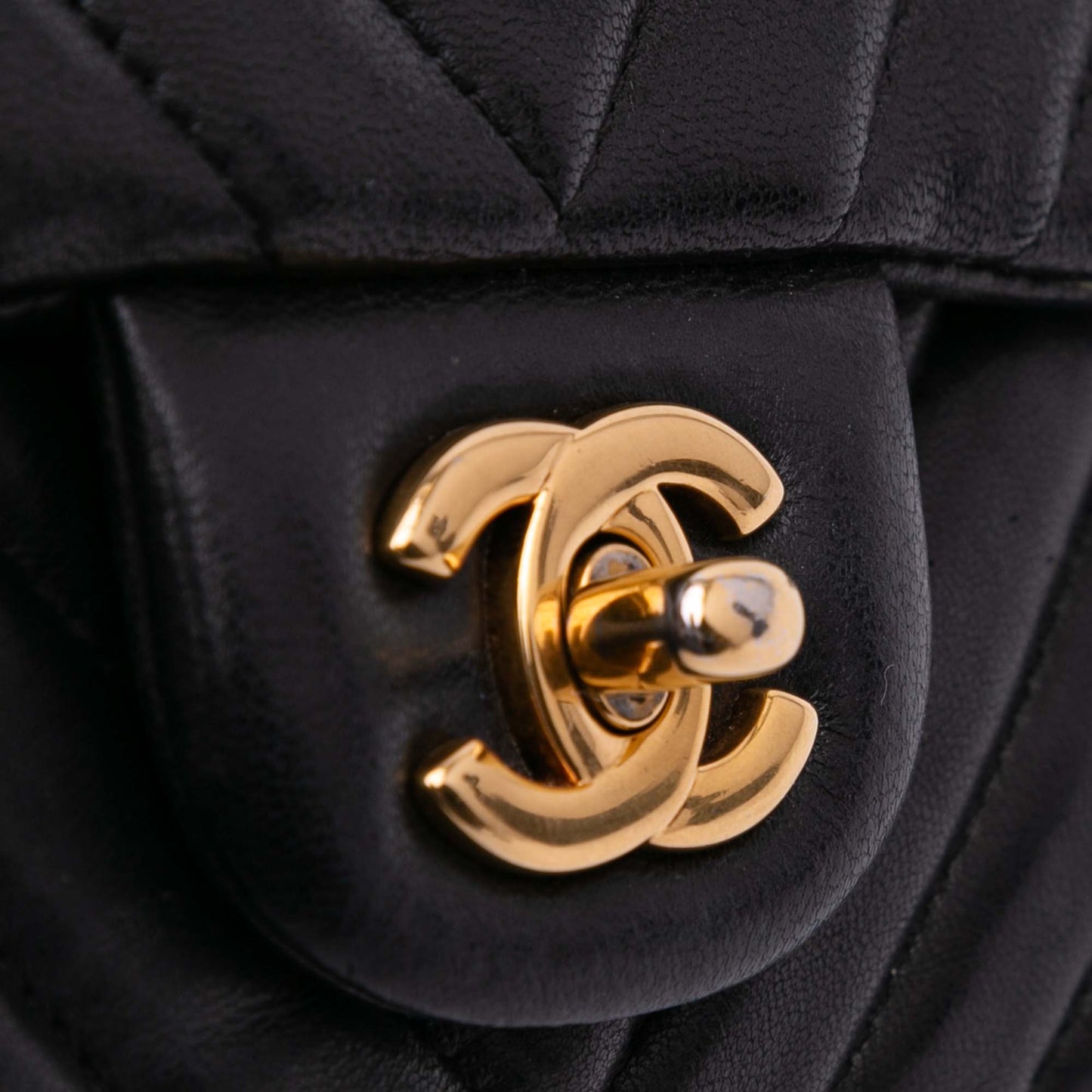 Mini Rectangular Classic Chevron Lambskin Single Flap Image# 8