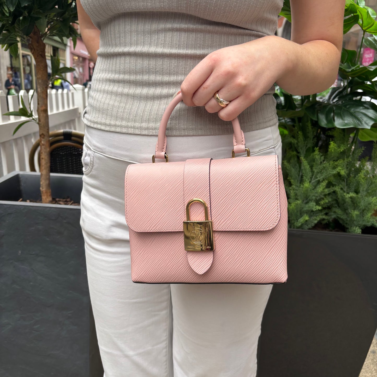 Louis Vuitton Rose Ballerine Epi Locky BB FL0169