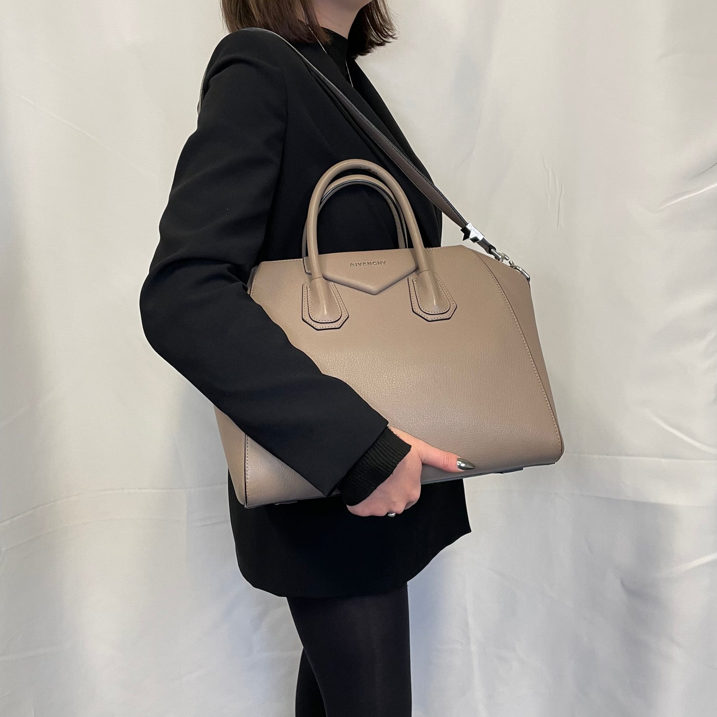 Givenchy Taupe Medium Goatskin Antigona