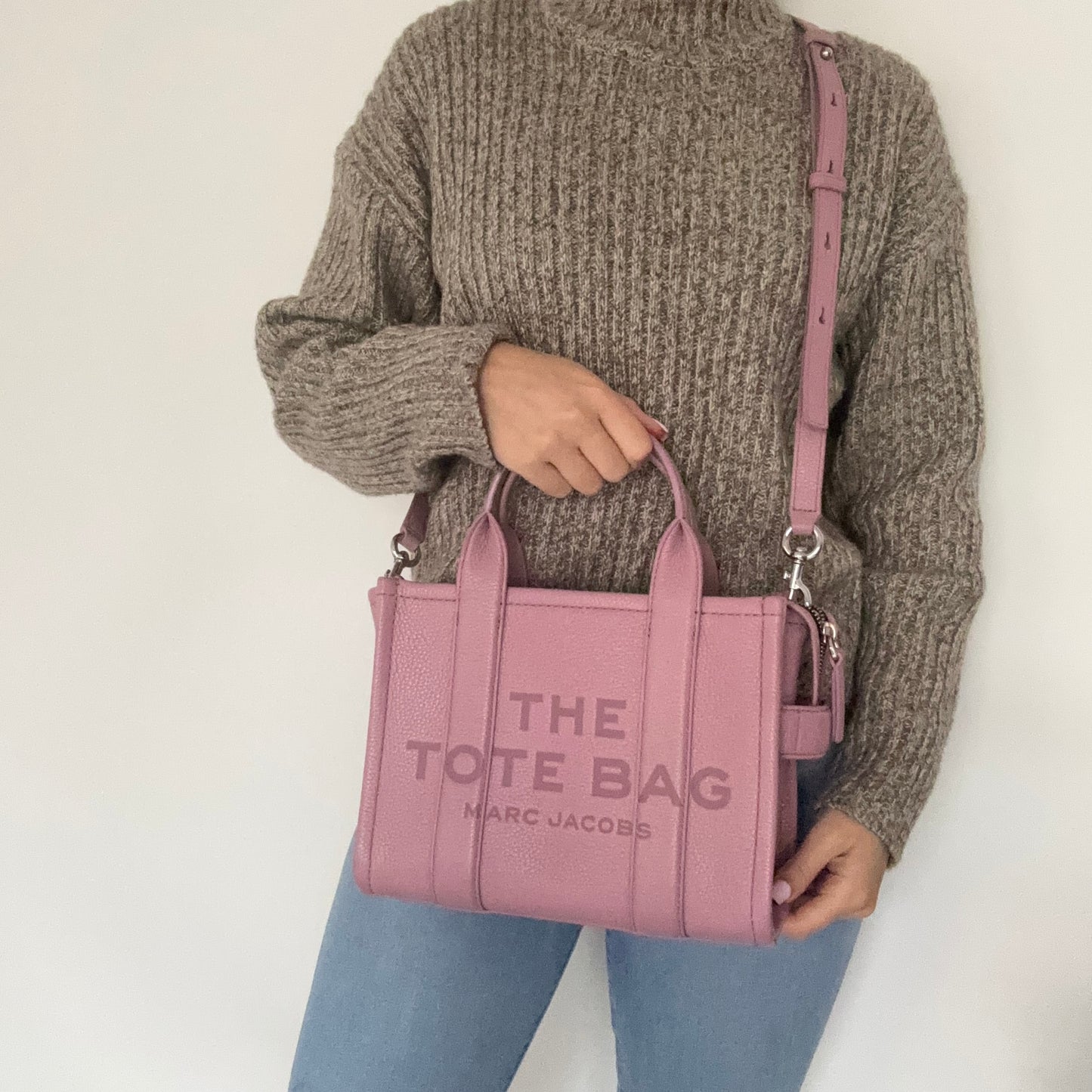 Marc Jaocbs The Tote Bag Small Lilac Leather