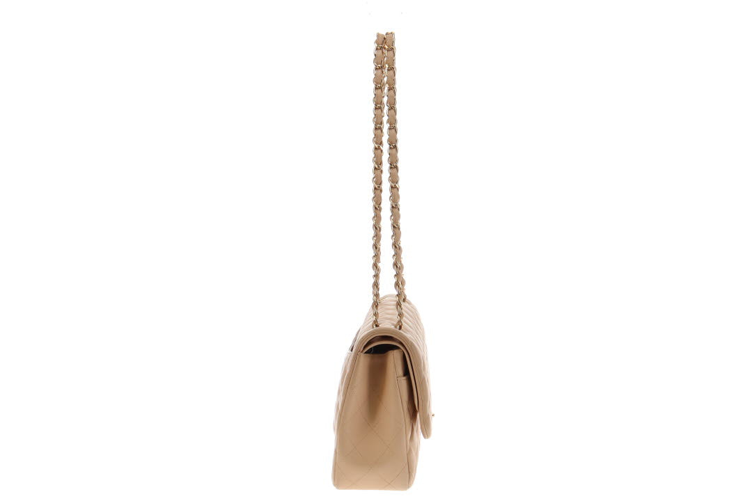 Chanel Classic Jumbo Double Flap Beige Lambskin GH 2010/11