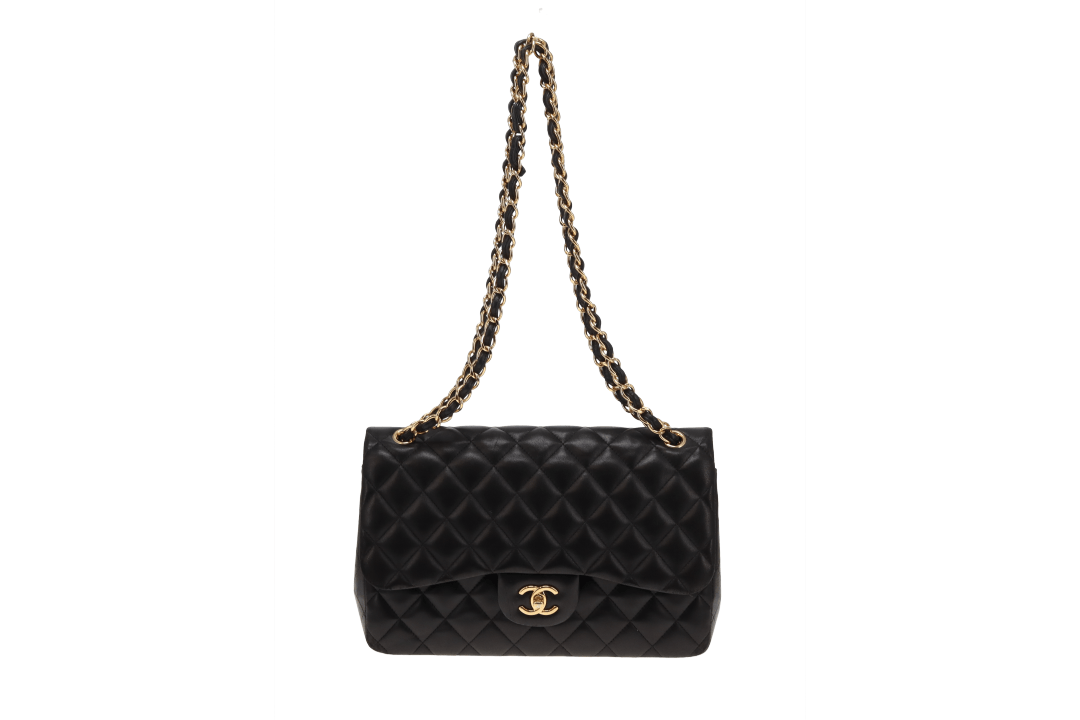 Chanel Classic Jumbo Double Flap Black Lambskin GHW 2015/16
