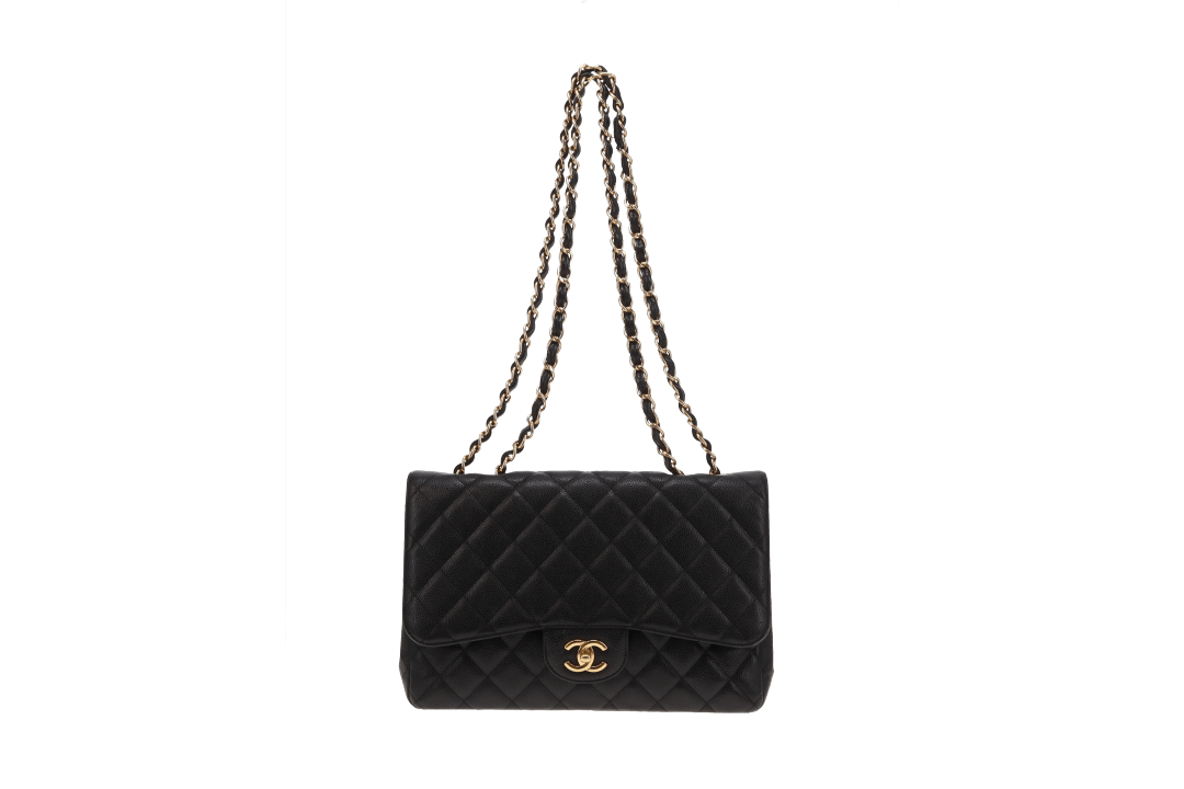 Chanel Classic Jumbo Single Flap Black Caviar GHW 2011