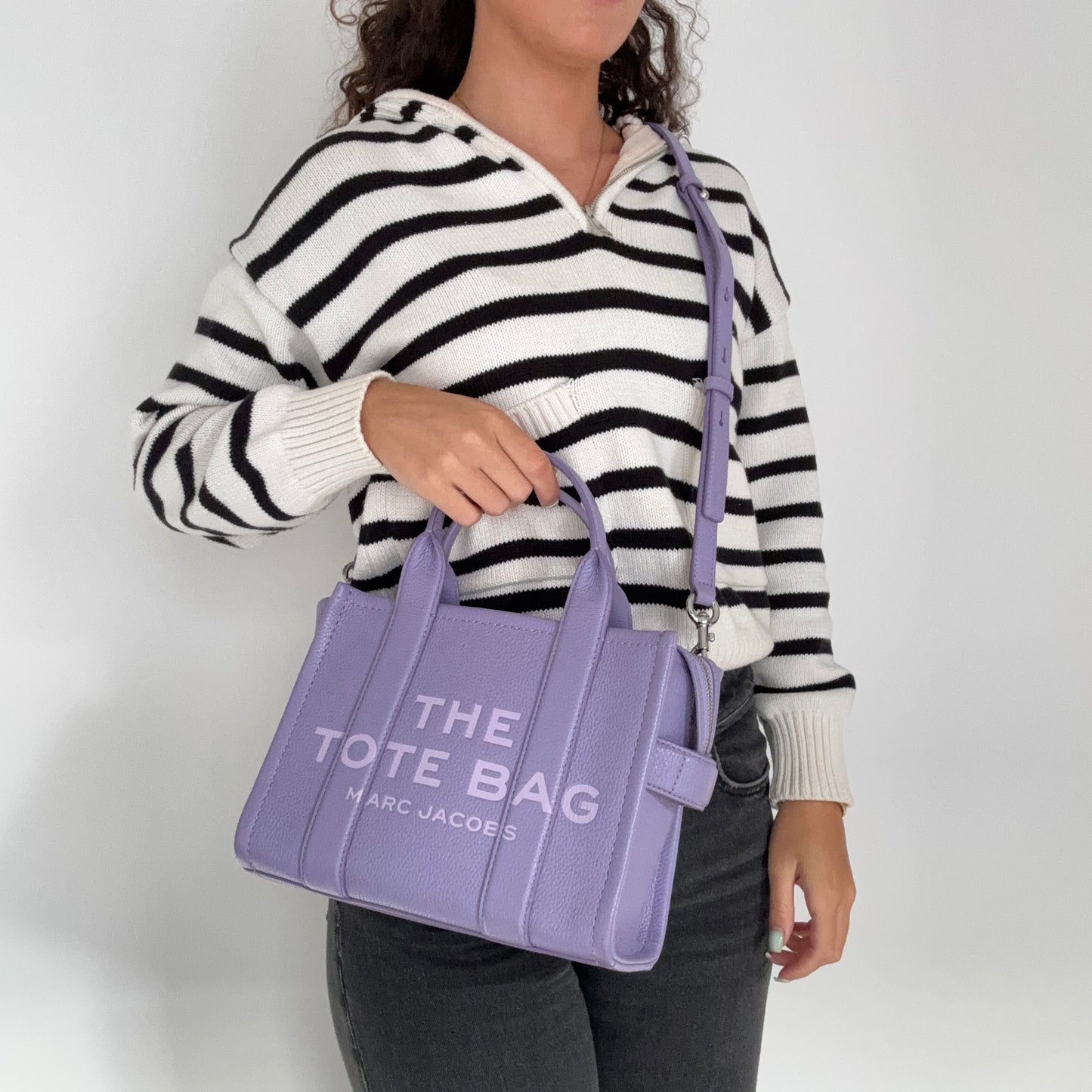 Marc Jacobs The Tote Bag Small Lilac Leather 2