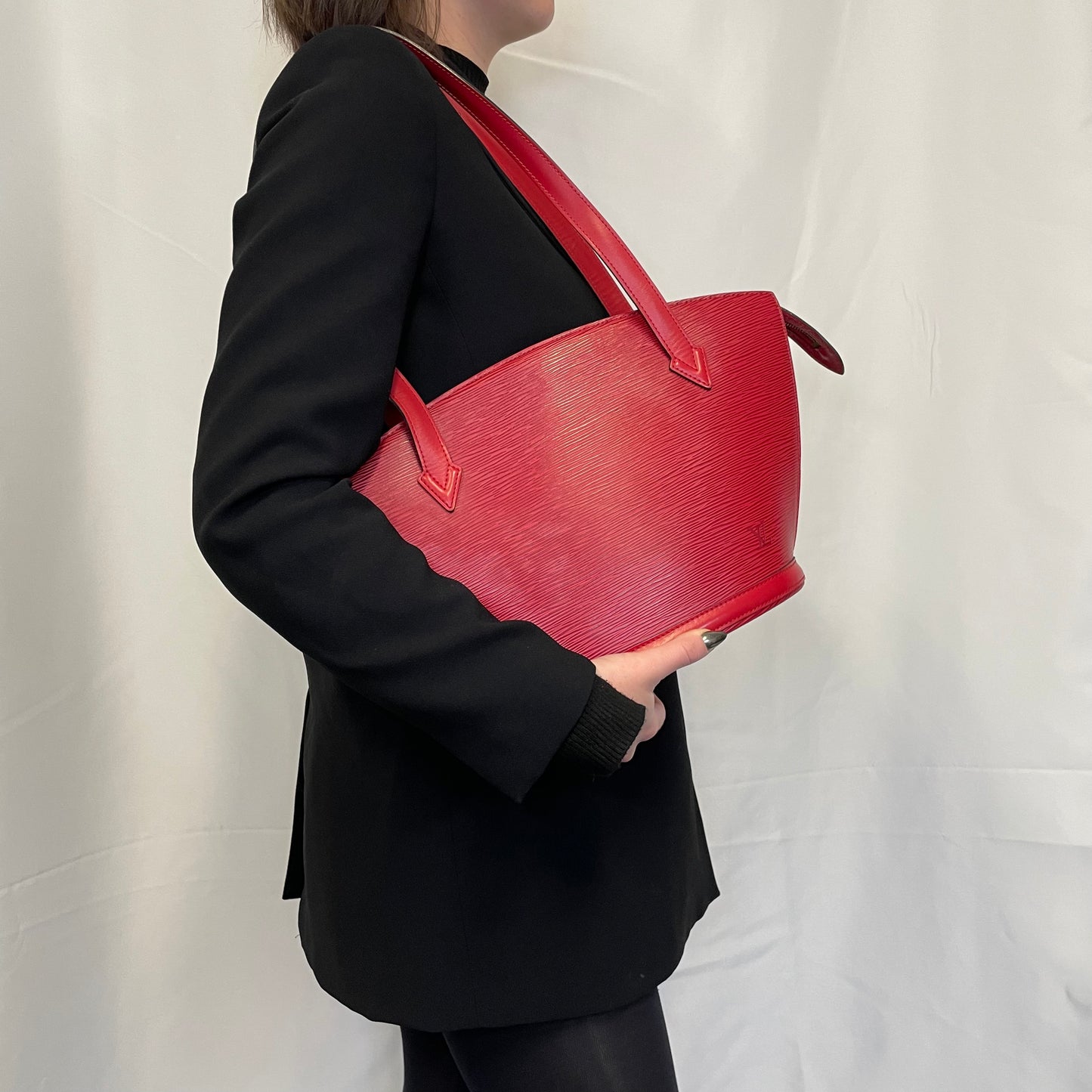 Louis Vuitton Vintage Rouge Epi Leather Saint Jacques PM AS0020