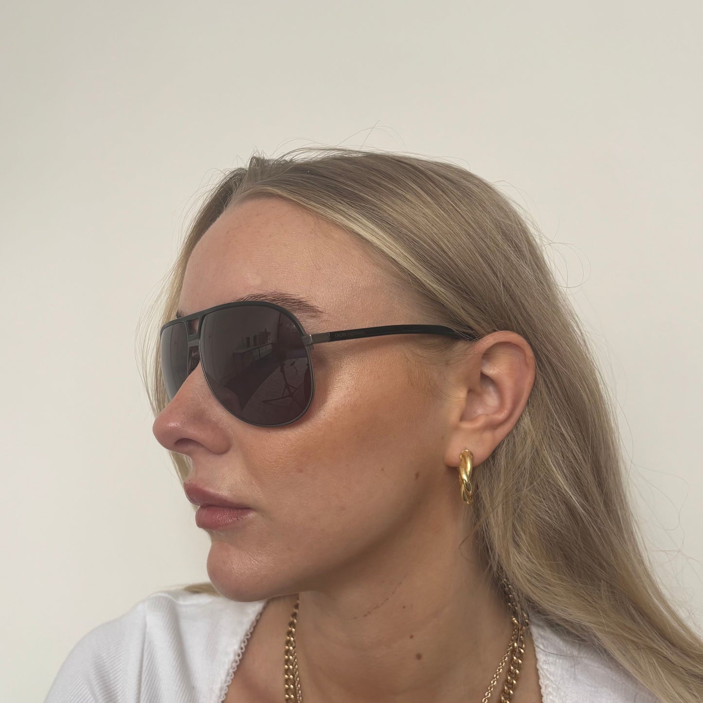 Dior Homme Wrap Aviation Style Sunglasses MGFBN