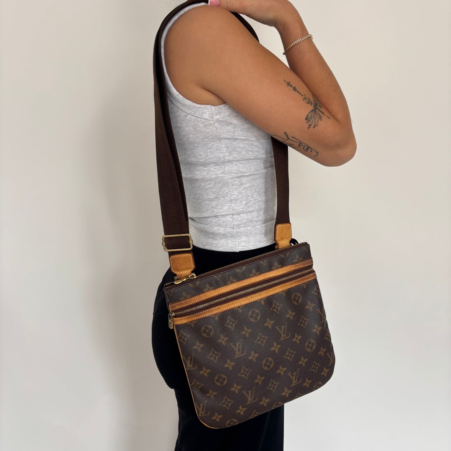 Louis Vuitton Bosphore PM Messenger Monogram Vintage MI1016