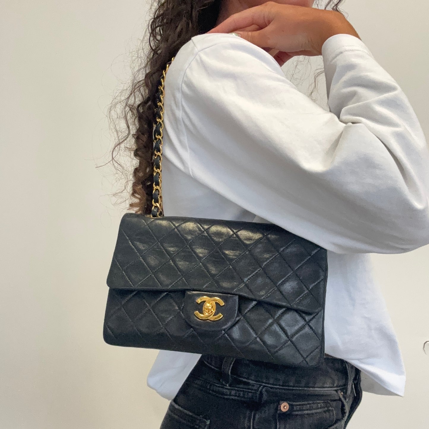 Chanel Classic Double Flap Vintage Black Small 1991/94