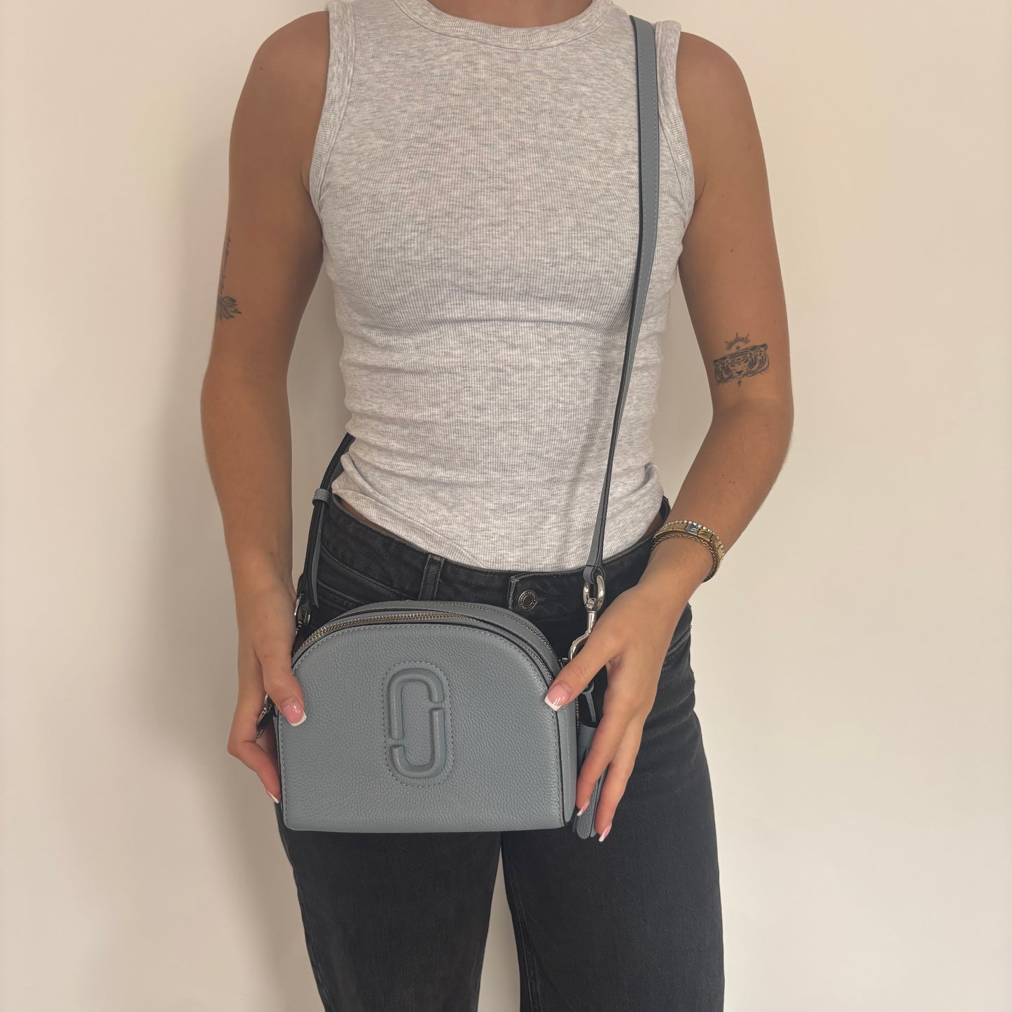 Marc Jacobs Shutter Crossbody Bag Baby Blue