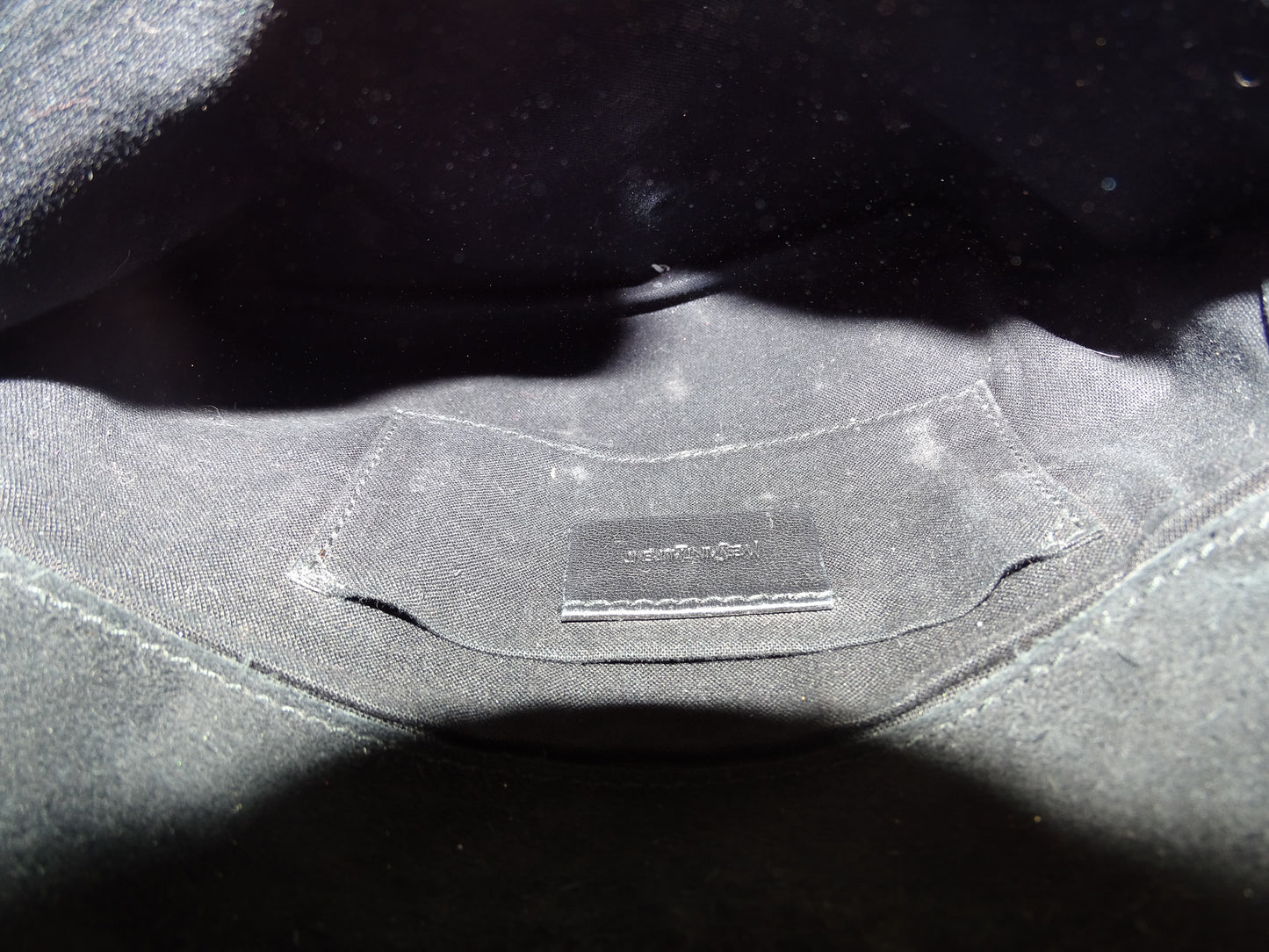 Saint Laurent Belle De Jour Clutch on Chain Black Patent