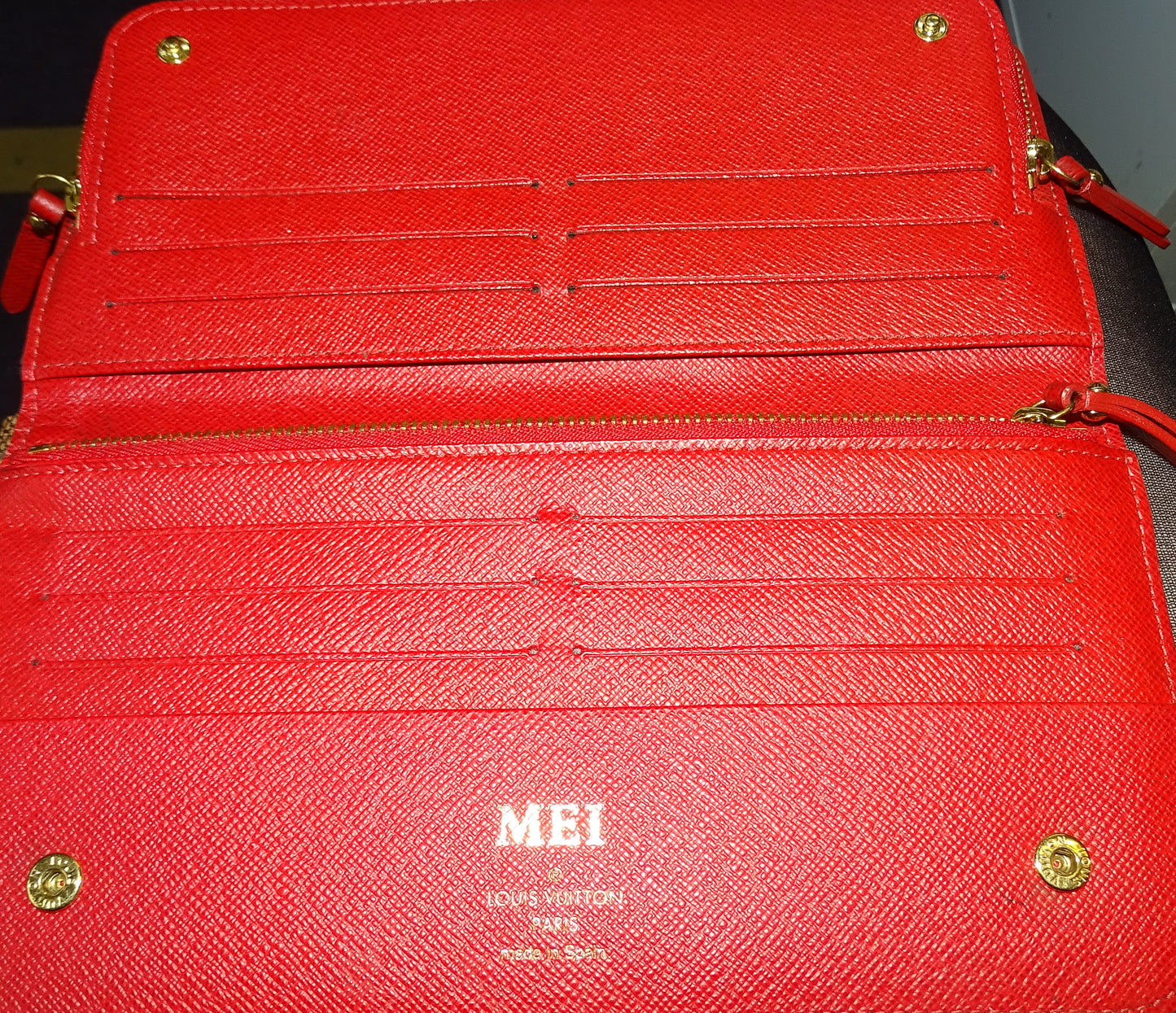 Louis Vuitton Insolite Wallet Damier Ebene & Rouge