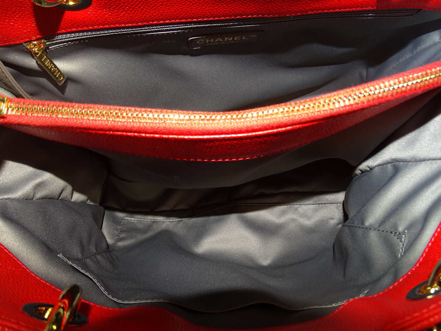 Chanel GST NM Bright Red Caviar GHW 2013/14