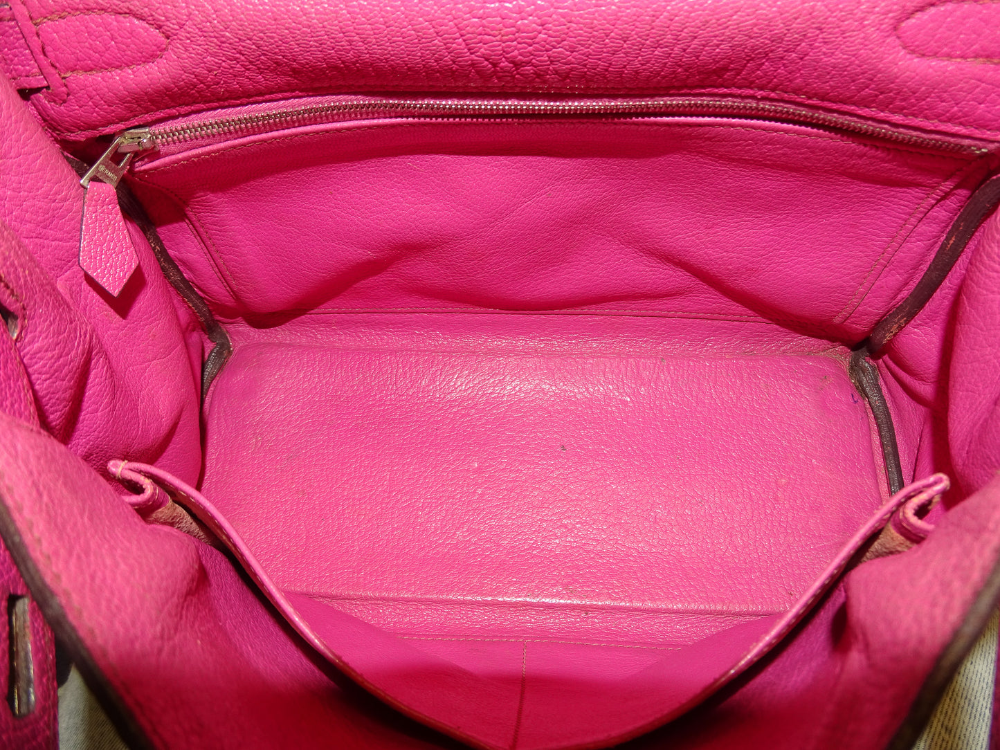 Hermès Fuschia Chèvre de Coromandel Kelly 28 PHW 2006