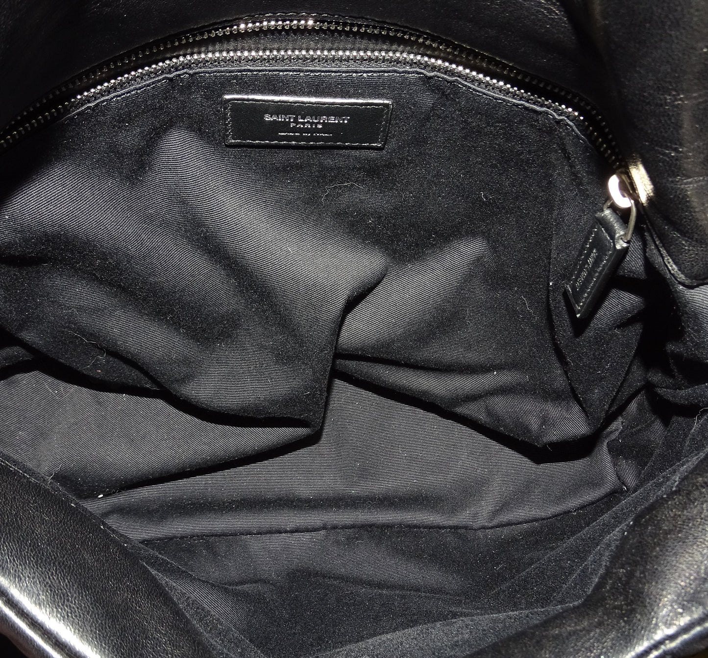 Saint Laurent Puffer Medium In Lambskin With Silver Hardware