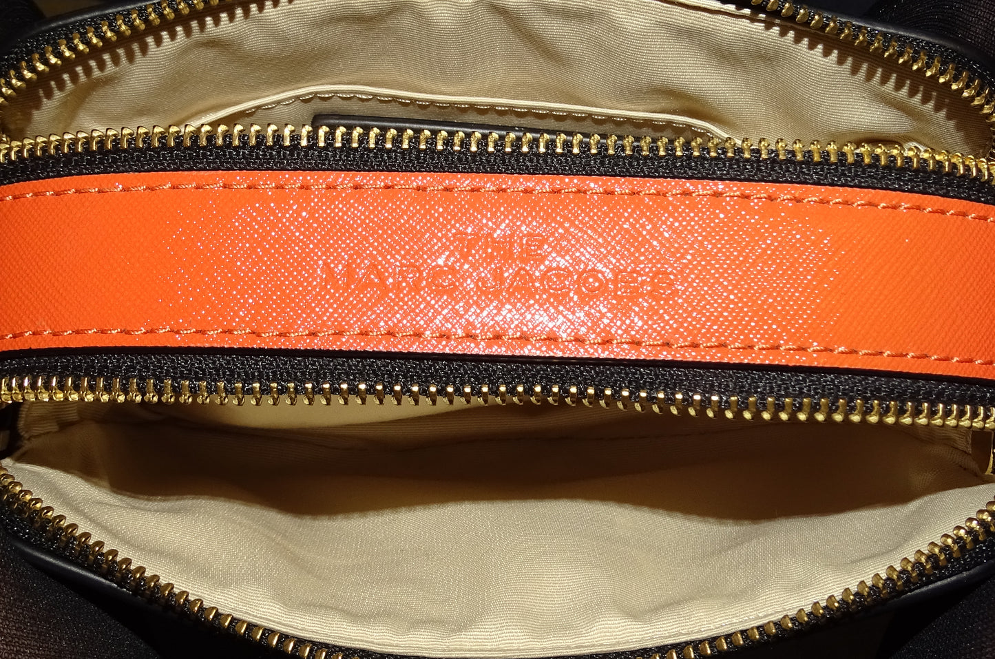 Marc Jacobs The Snapshot In Grey/Chalk/Orange