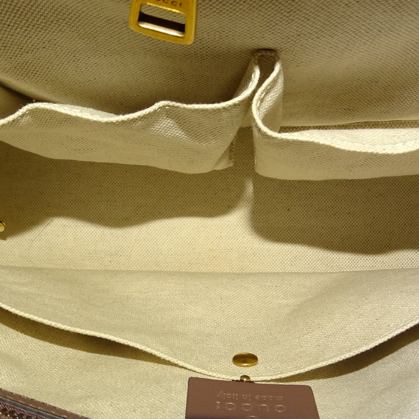 Gucci Horsebit Tote with Strap Mocha Patent Leather GHW