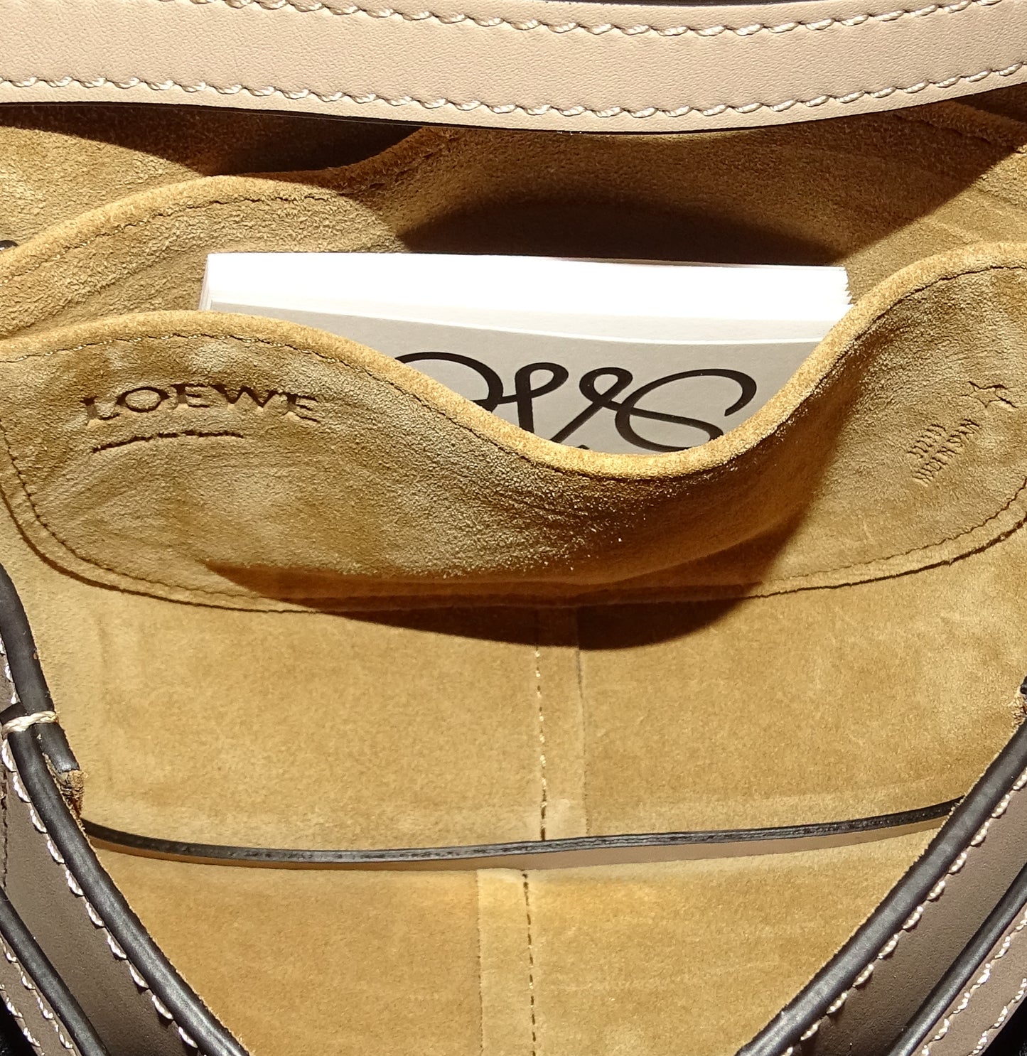 Loewe Gate Mini Dual Shoulder Bag Sand