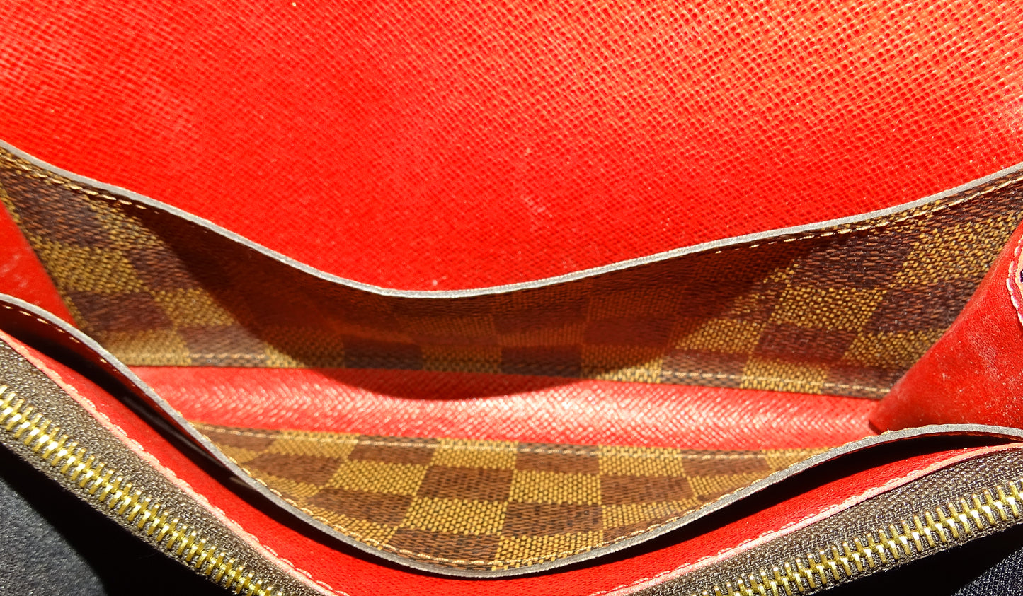 Louis Vuitton Emilie Wallet Damier Ebene (Hotstamp AS) TA1117