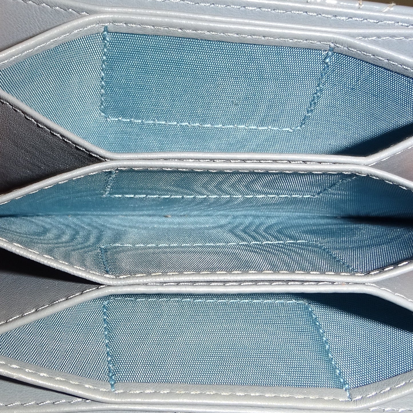 Dior Blue Patent Jasmine Multi Card Holder 2023