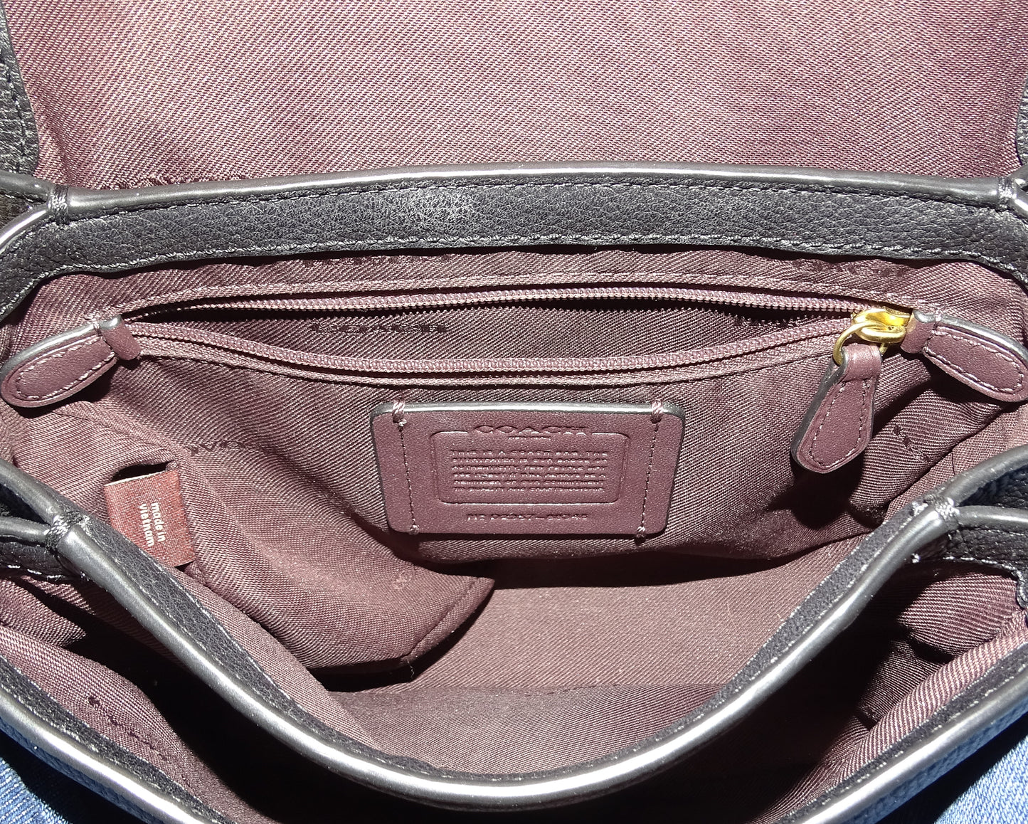 Coach Cassie 19 Black with Strap and Top Handle