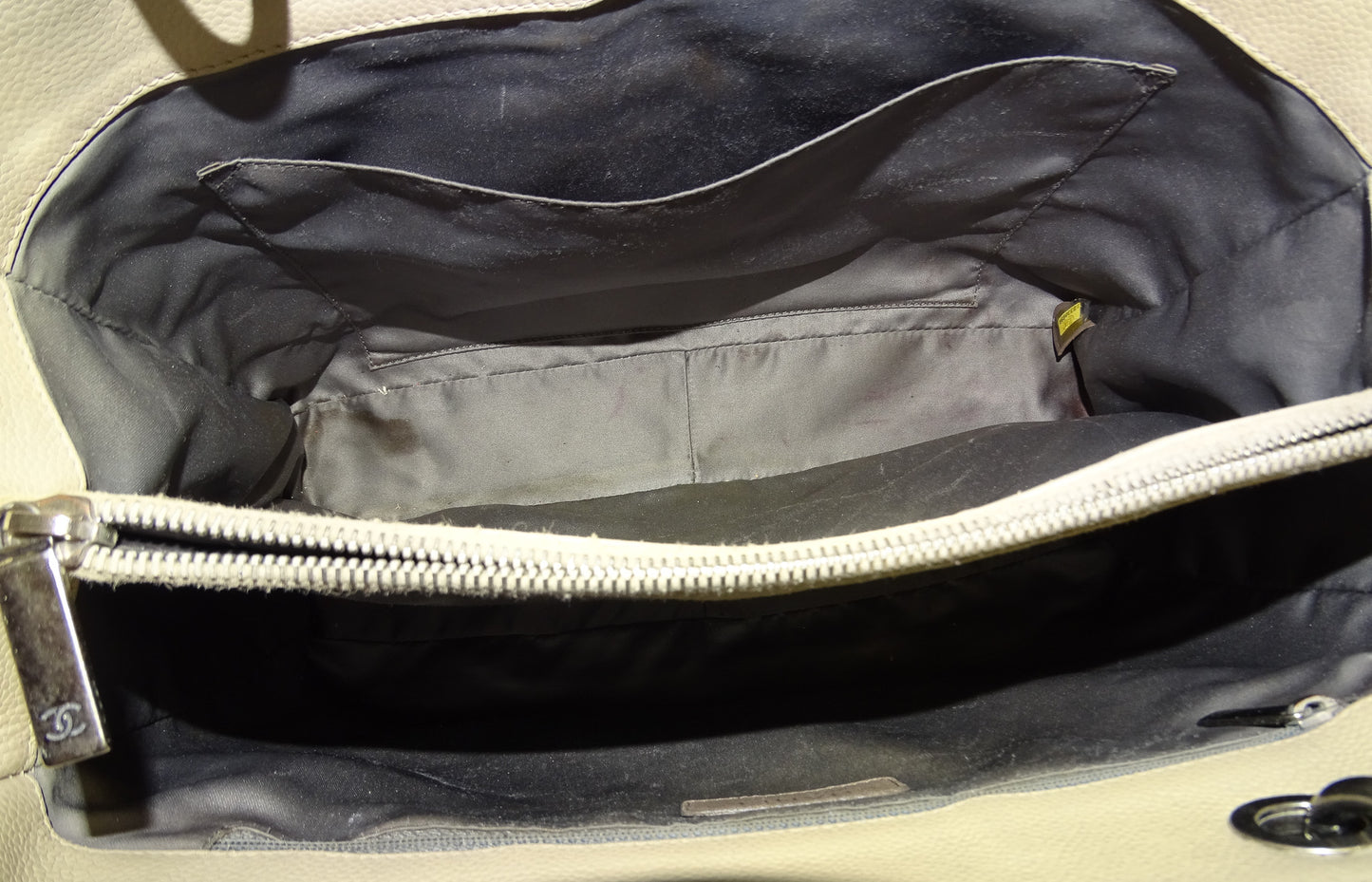 Chanel GST Light Beige New Model With Ruthenium Hardware 2009