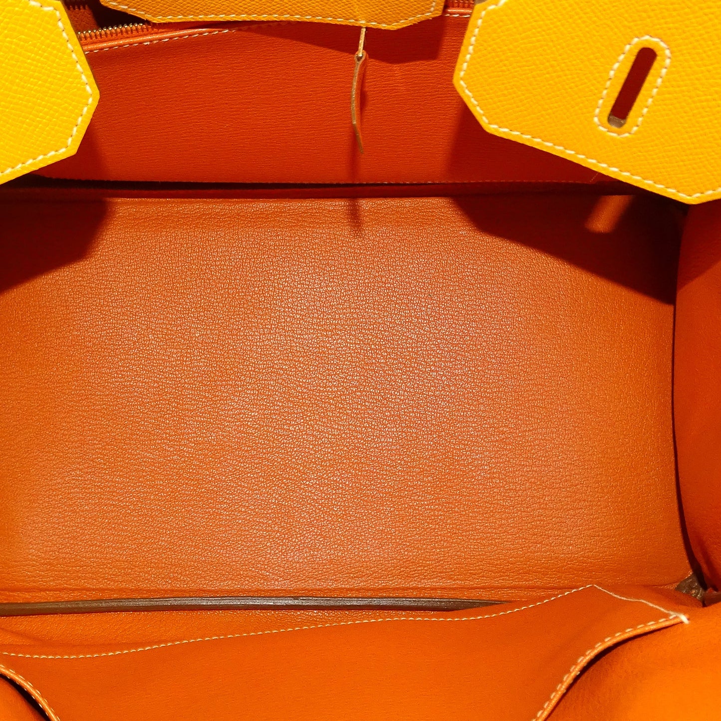 Hermès Birkin 35 Jaune D’Or & Potiron Epsom Permabrass Hardware — Collection Candy 2011/12