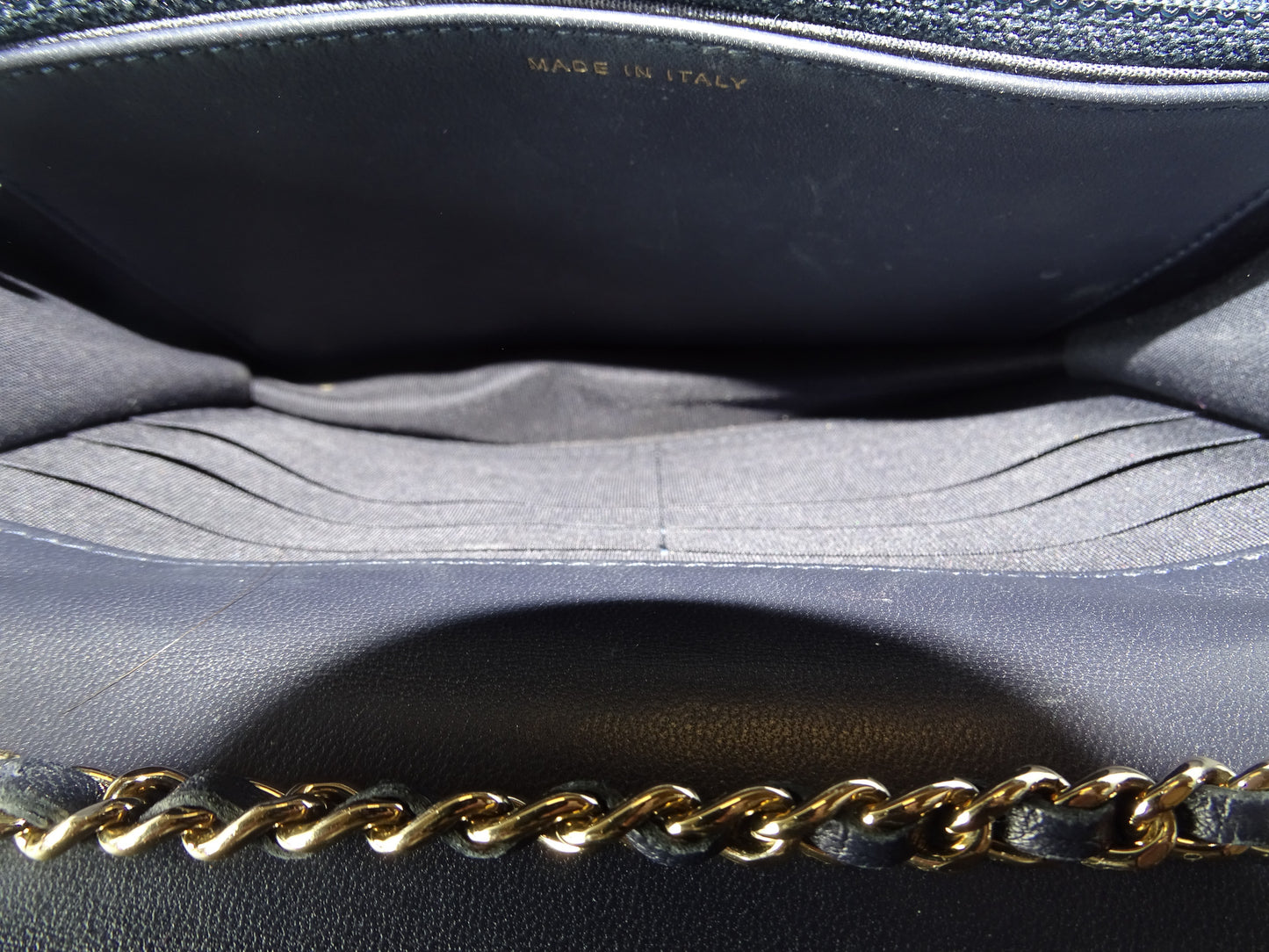 Chanel Trendy Wallet on Chain Navy GHW 2019