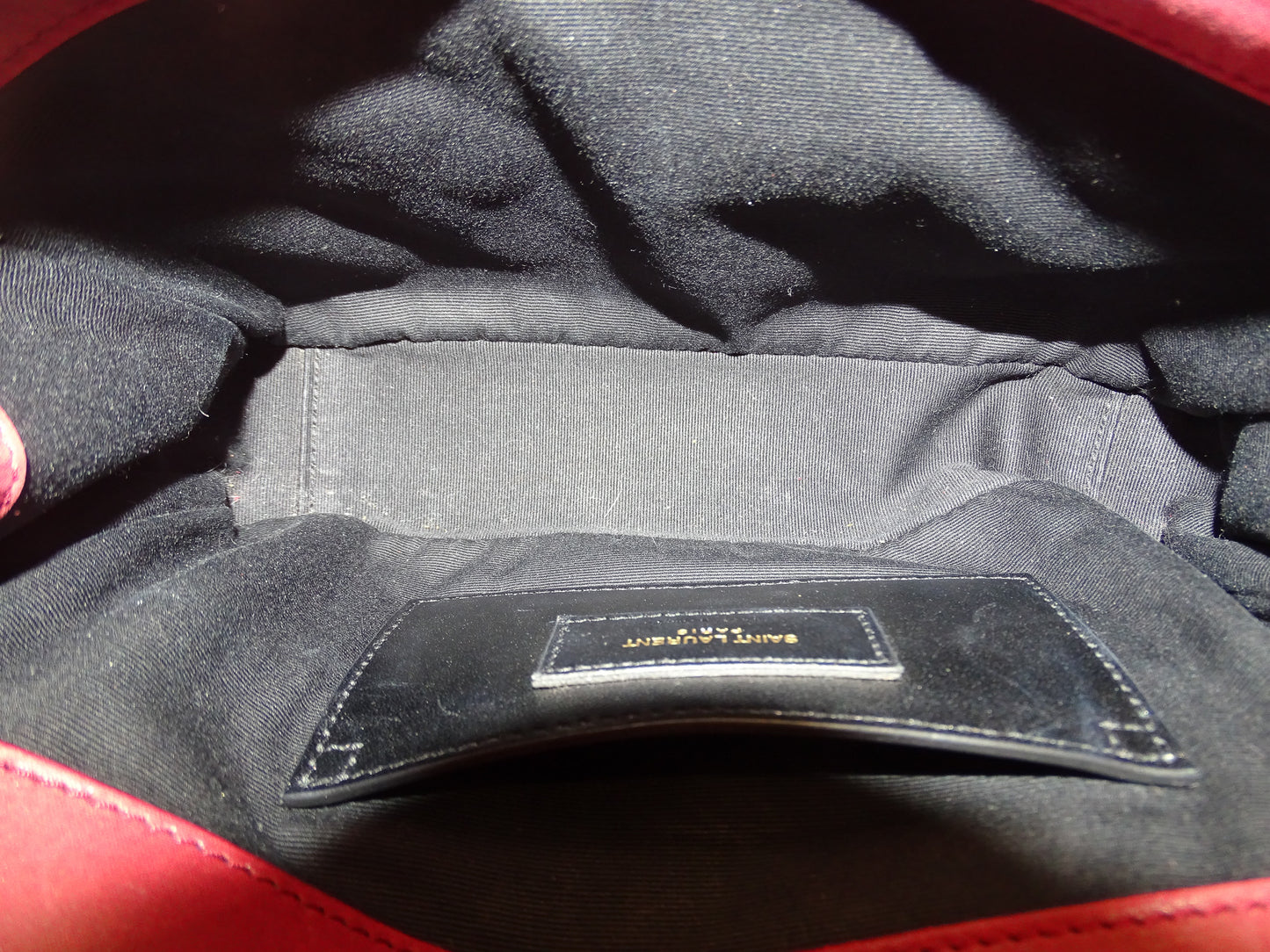 Saint Laurent College Bag Red Mixed Matelasse 2017