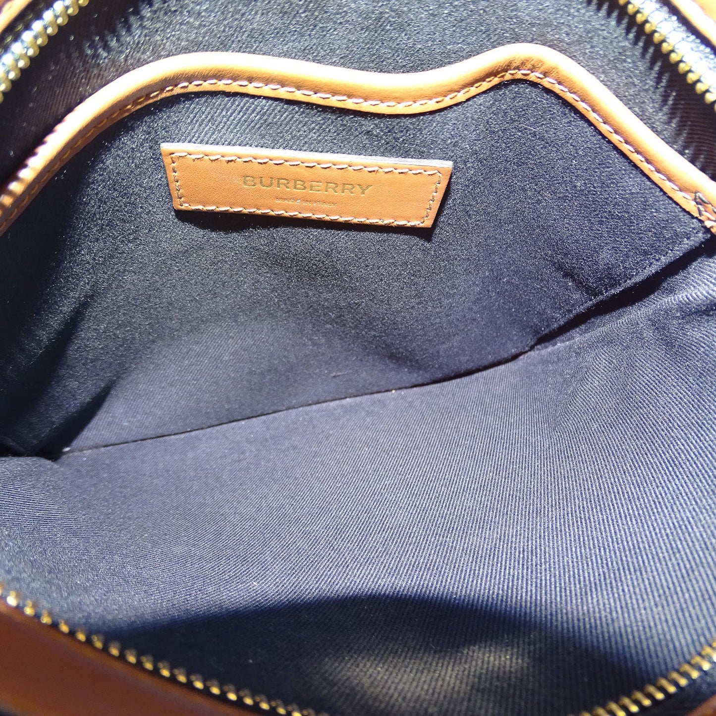 Burberry London TB Monogram Zip Messenger