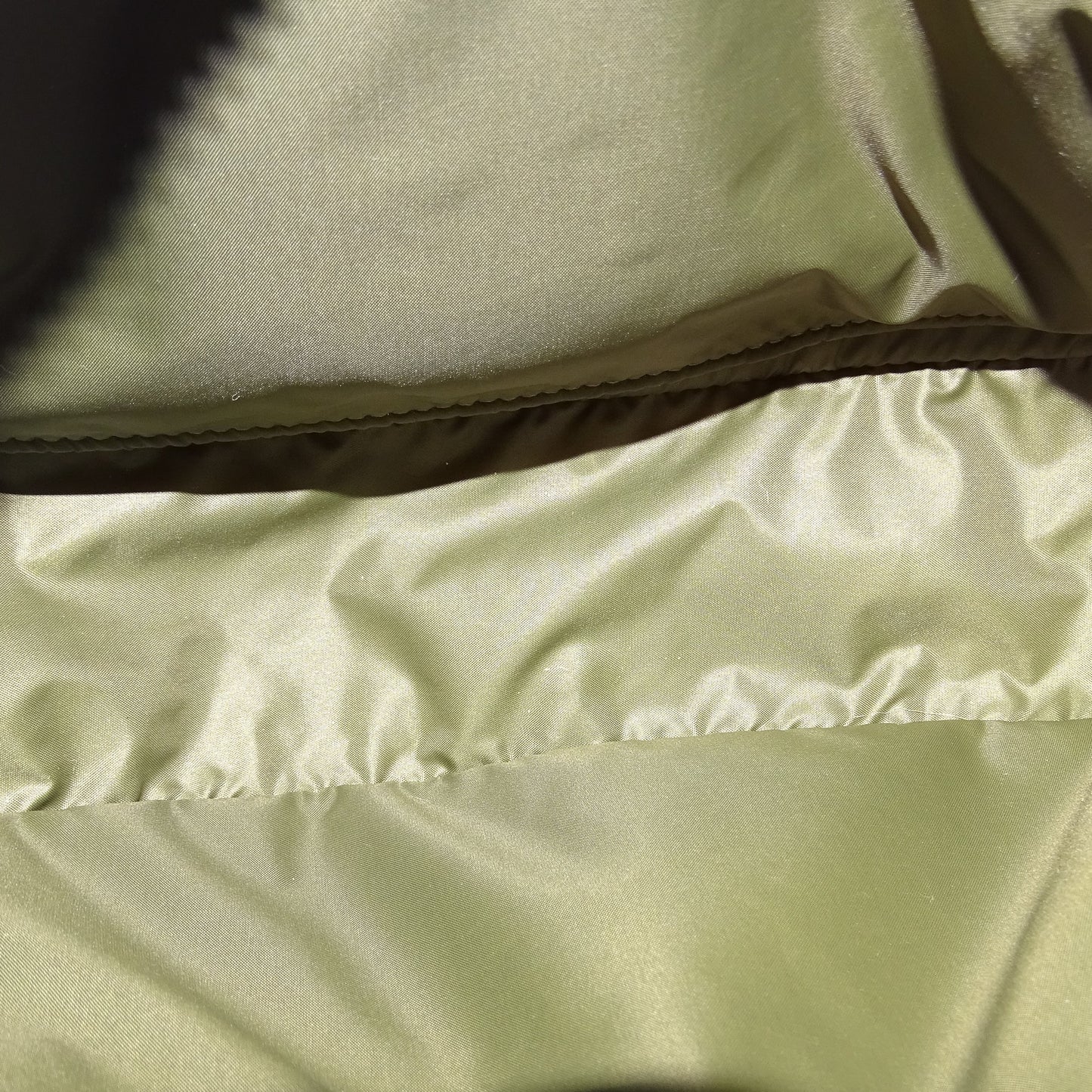 Celine Khaki Nylon Ava Shoulder Bag with Logo Strap