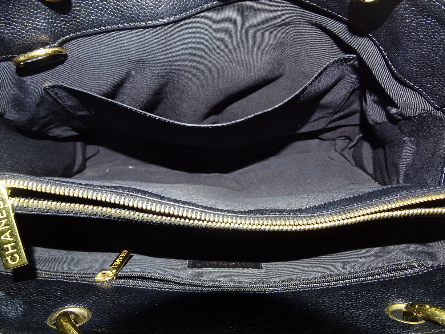 Chanel GST Grand Shopping Tote Black Caviar Leather 2008