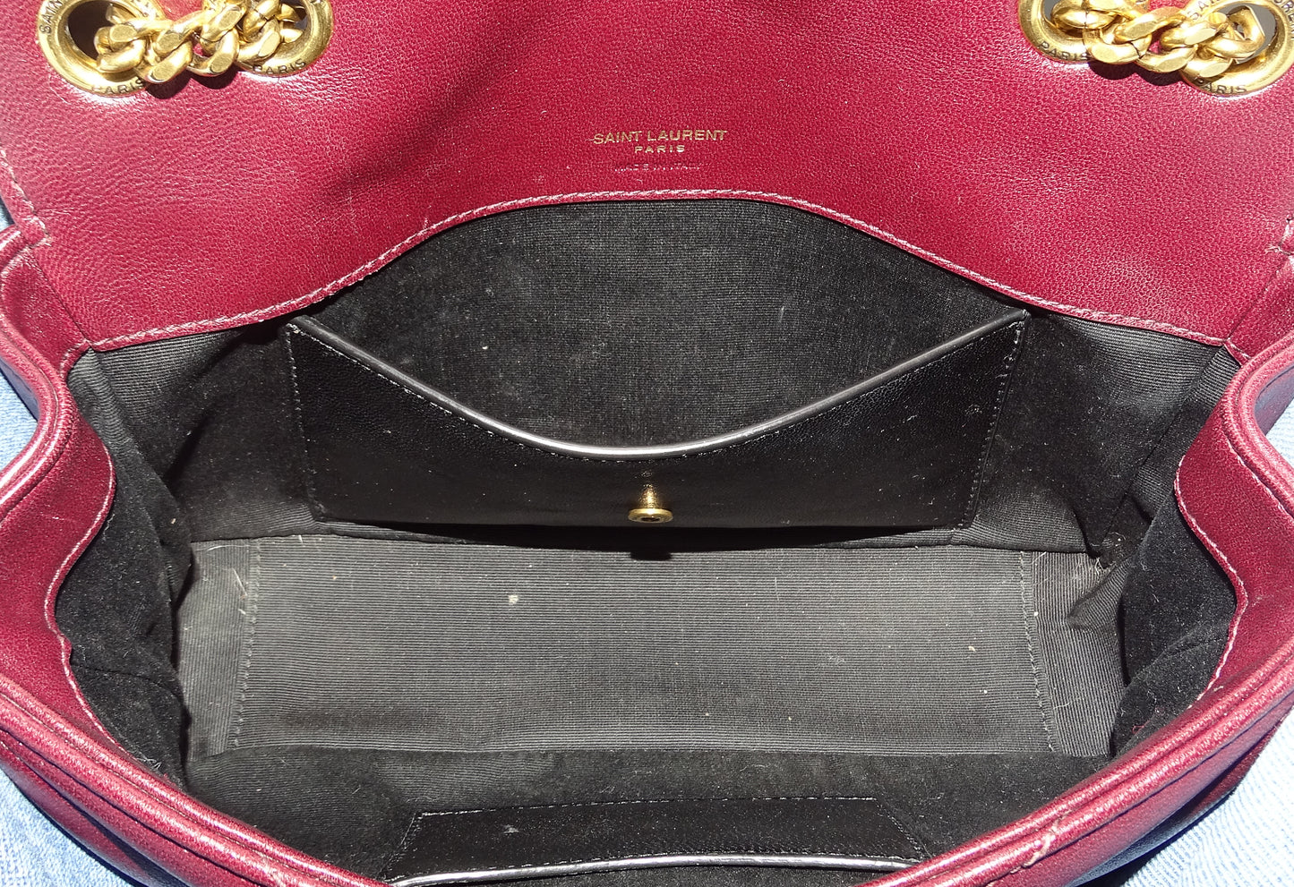 Saint Laurent Loulou Small NM Rouge Cabernet GHW 2025