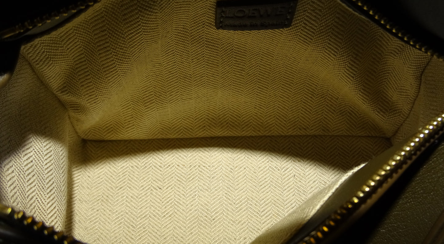Loewe Puzzle Mini Dark Khaki Leather