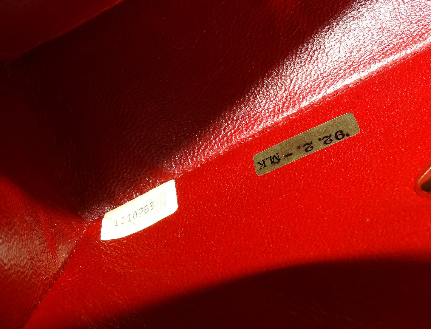 Chanel Classic Mini Square Vintage Red GHW 1989/91