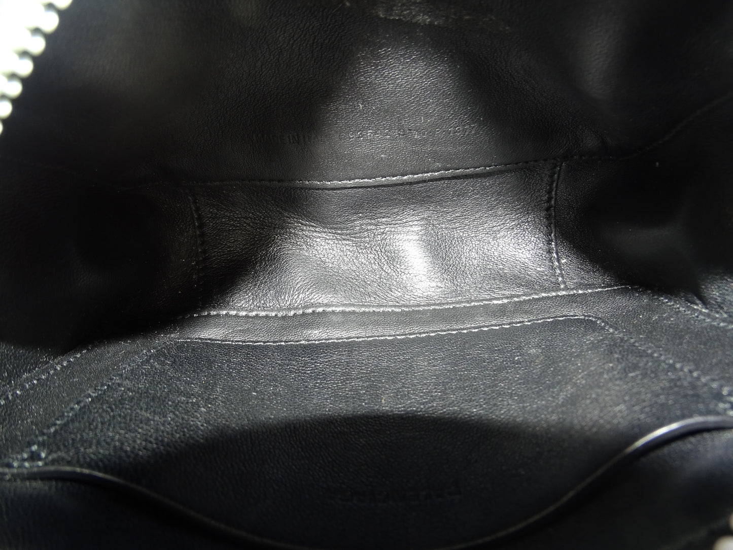 Balenciaga Silver Leather Car Camera Bag