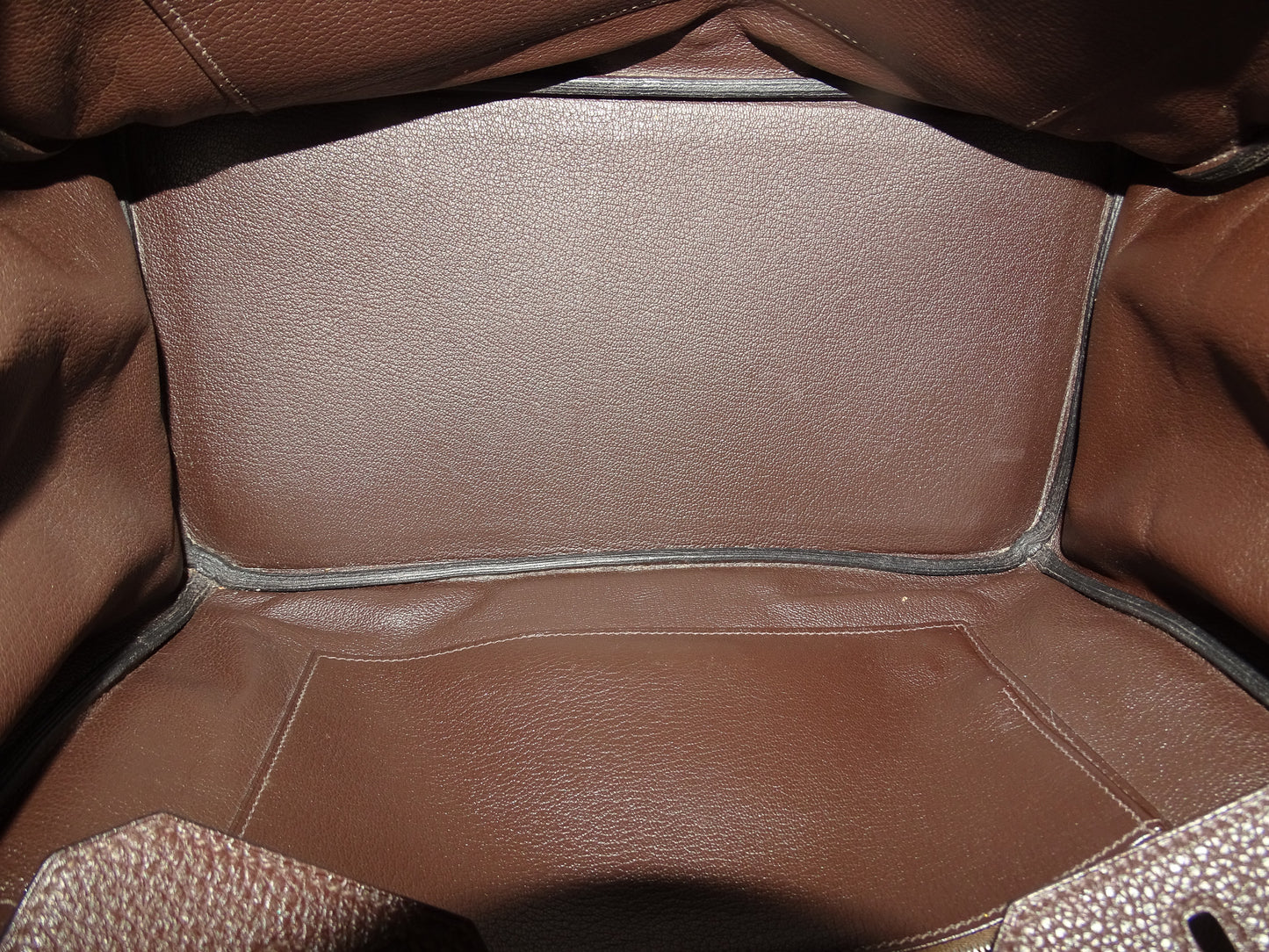 Hermes Birkin 35 Ebene Togo Leather and Palladium HW 2008
