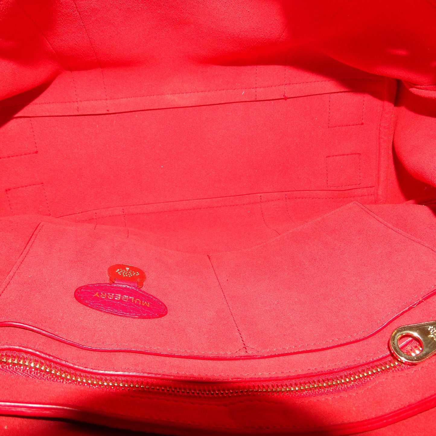 Mulberry Bayswater Red Classic Grain