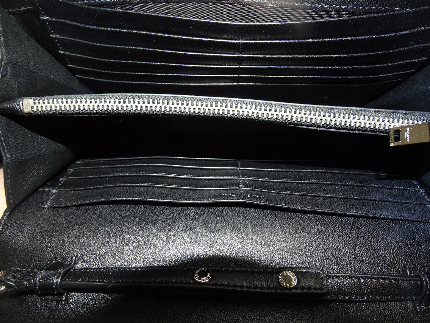 Saint Laurent Cassandre Wallet on Chain Croc Embossed SHW 2016