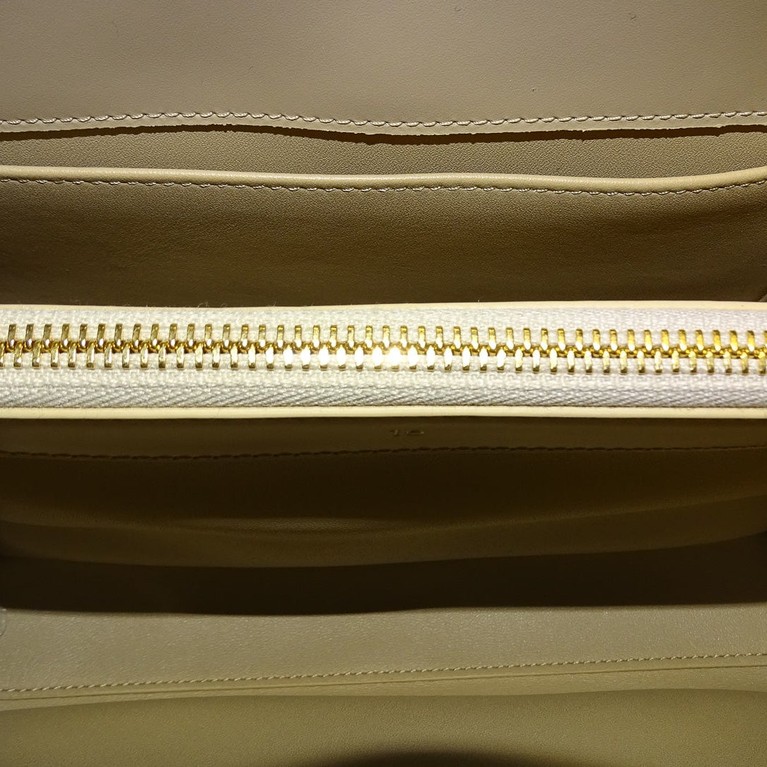 Celine Beige Small 16 Bag In Satiny Calfskin Beige