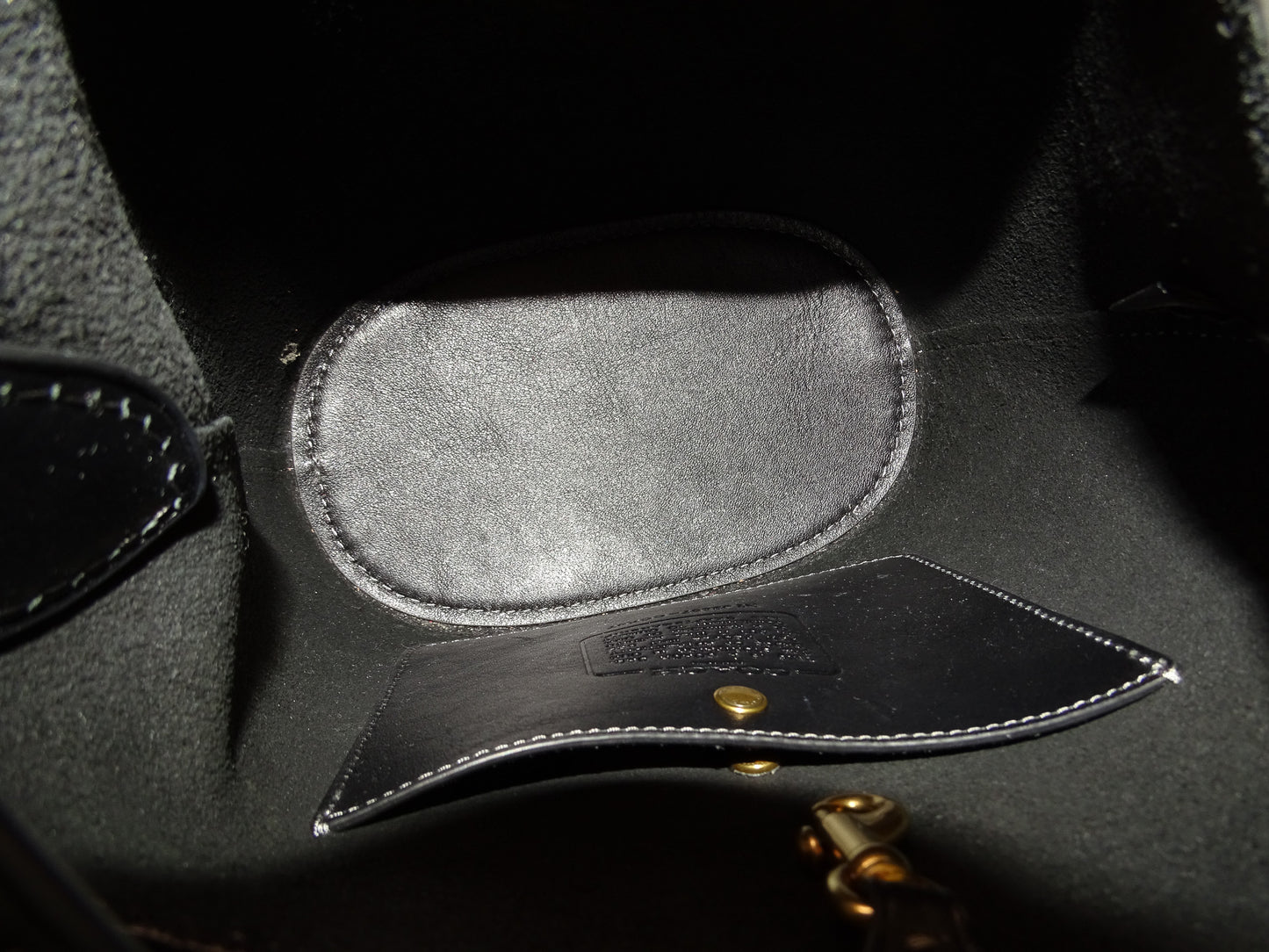 Coach Black Bleecker Bucket 21