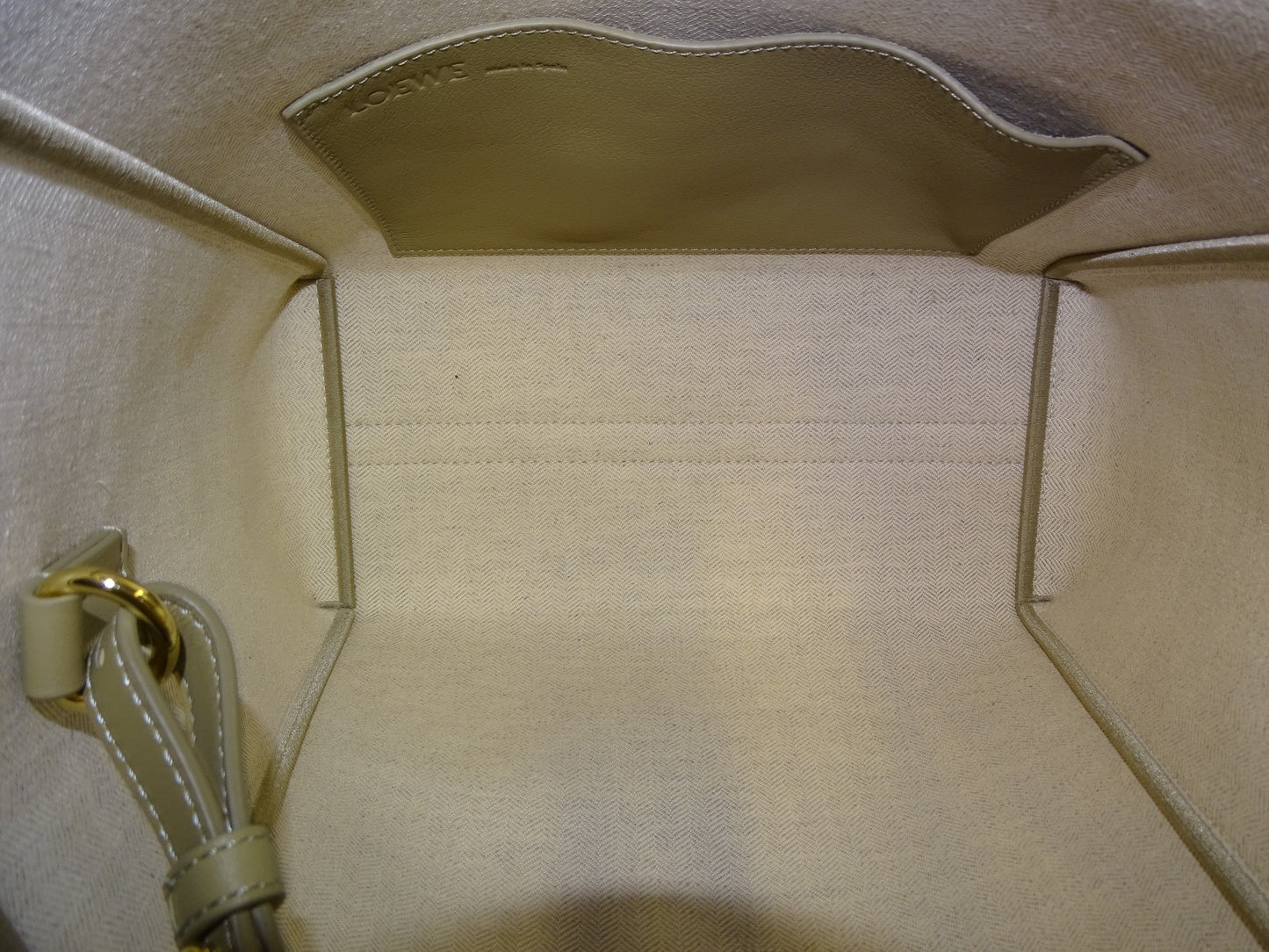 Loewe Logo Square Tote Medium Canvas Beige