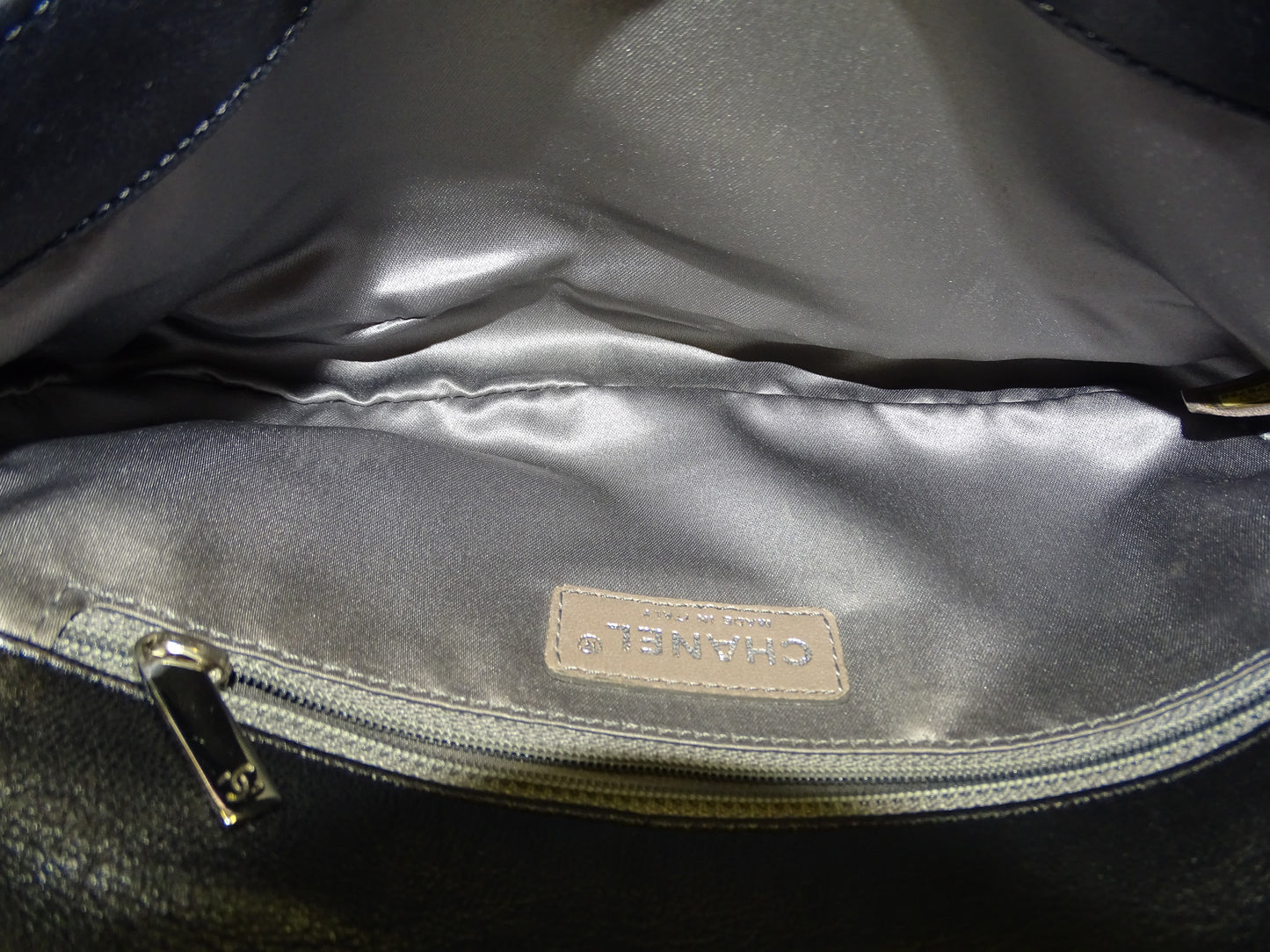 Chanel CC Pearl Obsession Small Flap Bag Black Lambskin 2008