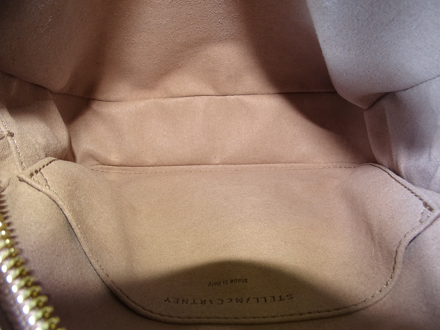 Stella McCartney Logo Camera Bag Lavander Faux Leather