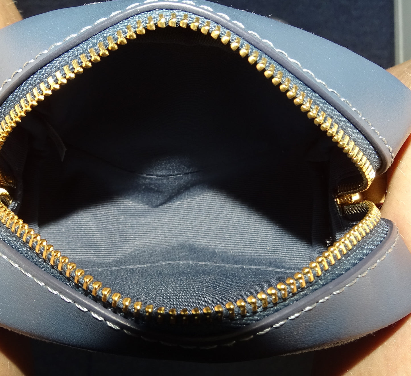 Coach Pouch Wristlet Mini Denim