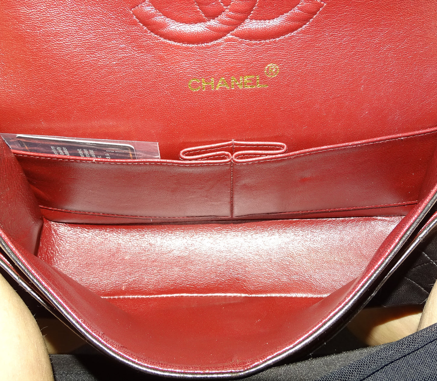 Chanel Classic Double Flap Medium Black Lambskin Gold Hardware 94/96