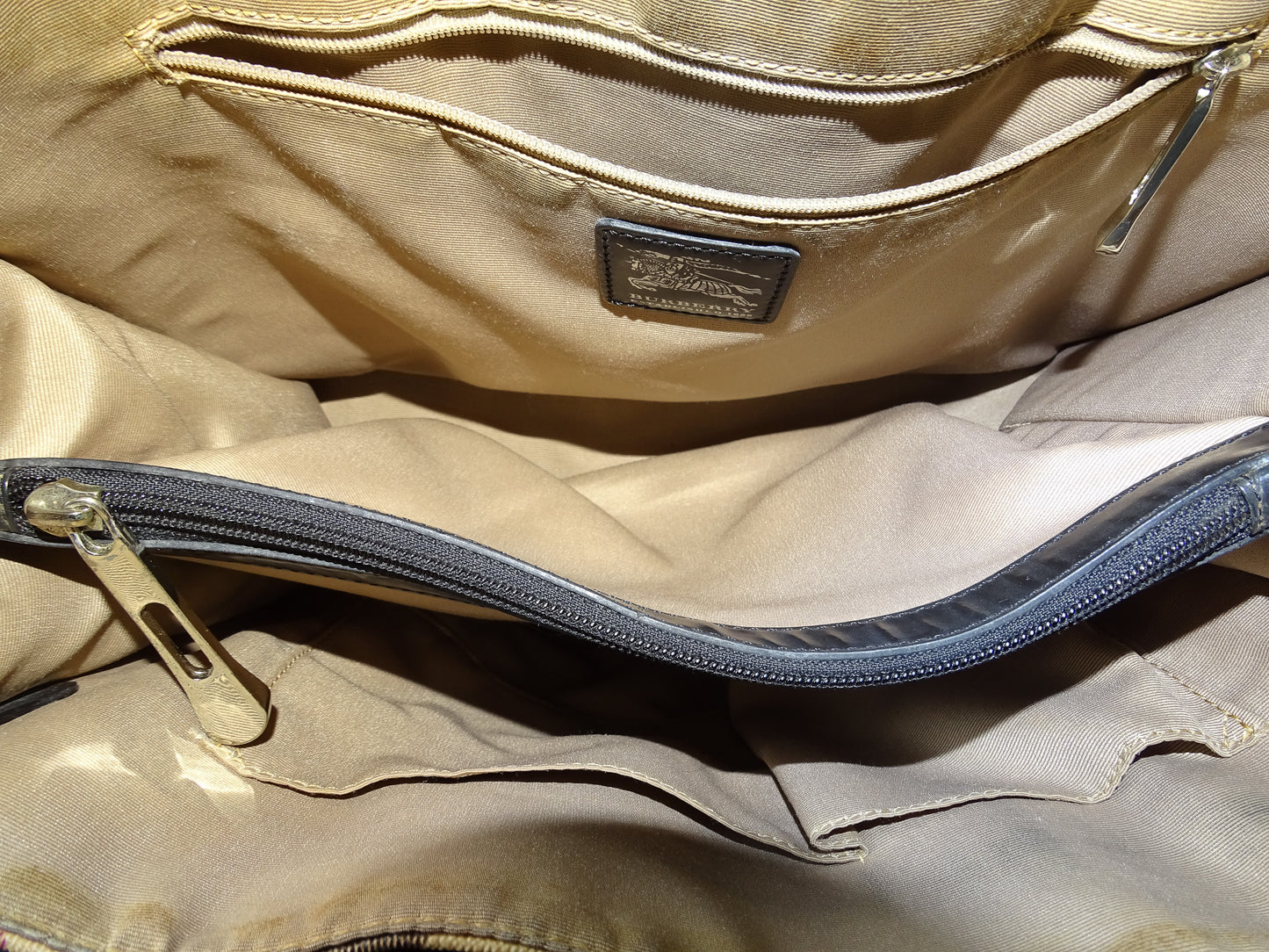 Burberry Front Pocket Tote Bag Check
