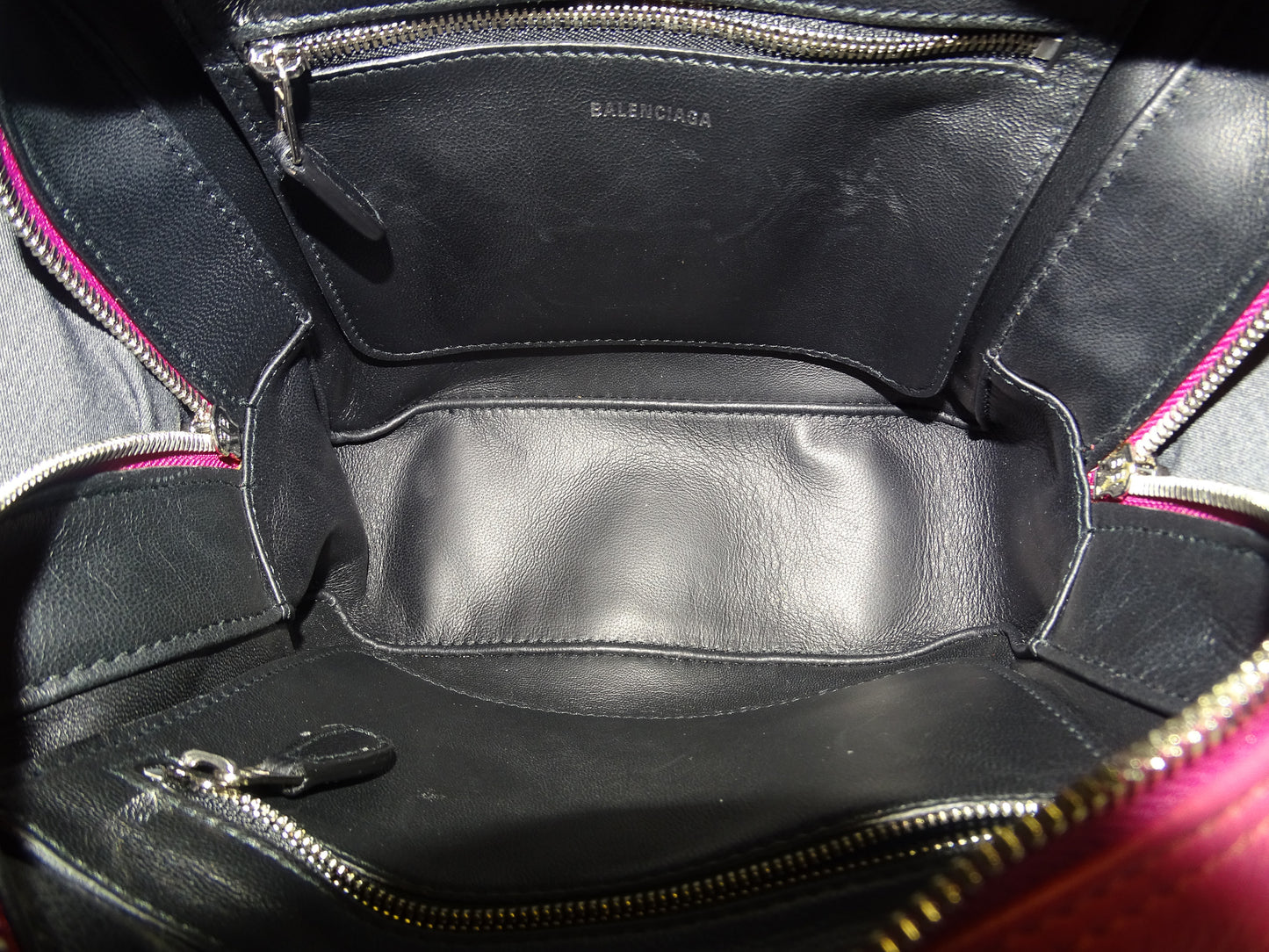 Balenciaga Pink Triangle Square Bag XS