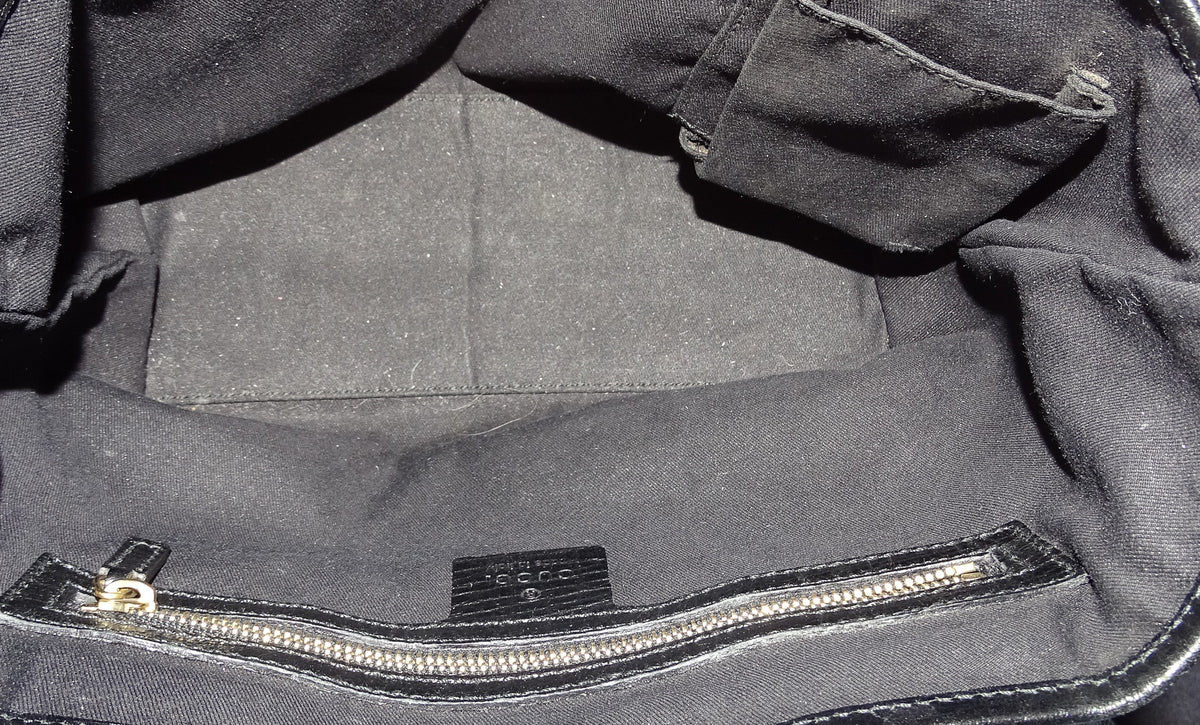 Gucci Jolicoeur Small Tote Black with Charms
