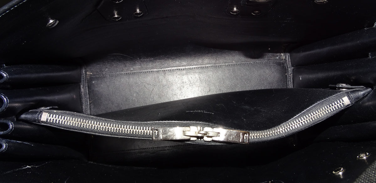 Saint Laurent Sac Du Jour Black Croc Embossed